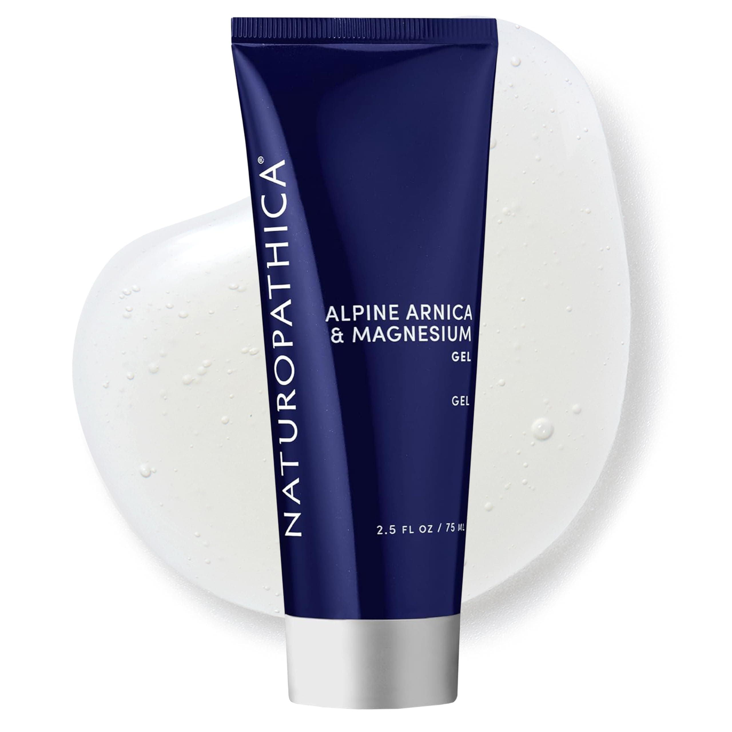 Naturopathica Arnica & Magnesium Gel - Cooling Massage Gel with Menthol for Relaxation- Vegan, Made in USA (2.5 oz)