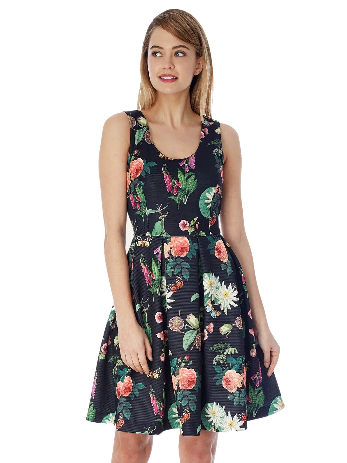 Yumi International Women's Botanical Posies Dress