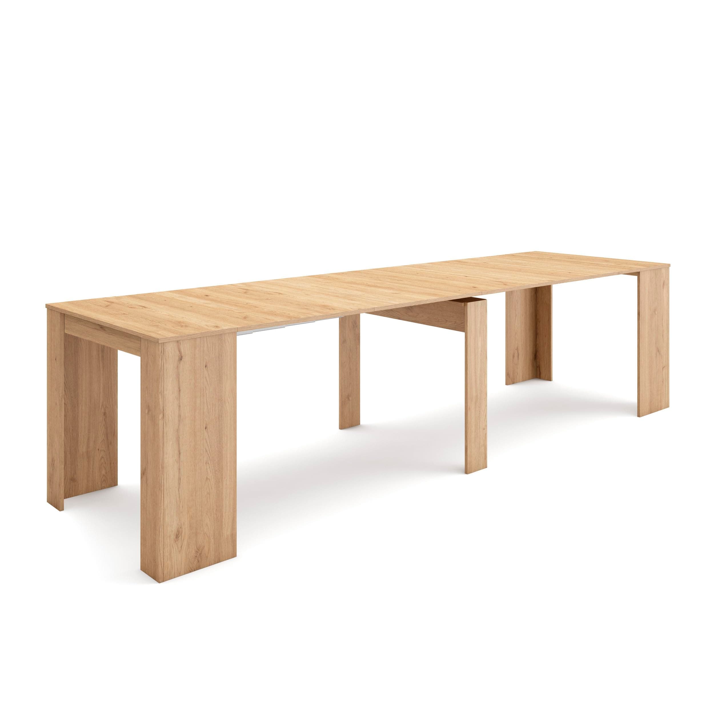 Extendable Console Table | Folding Dining Table | 300 | For 14 diners | Folding table | Modern Style | Oak