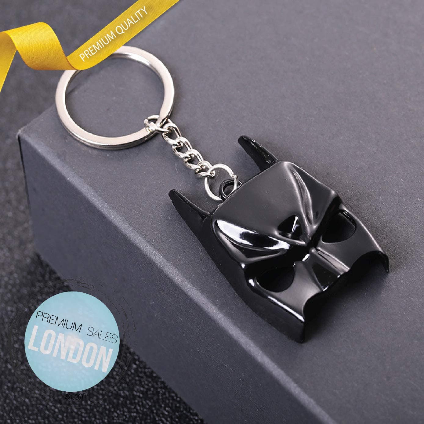PSL Batman Keychain Ring Metal Personalized Custom Hero Keychains Car Key Pendants Holder Gift for Men