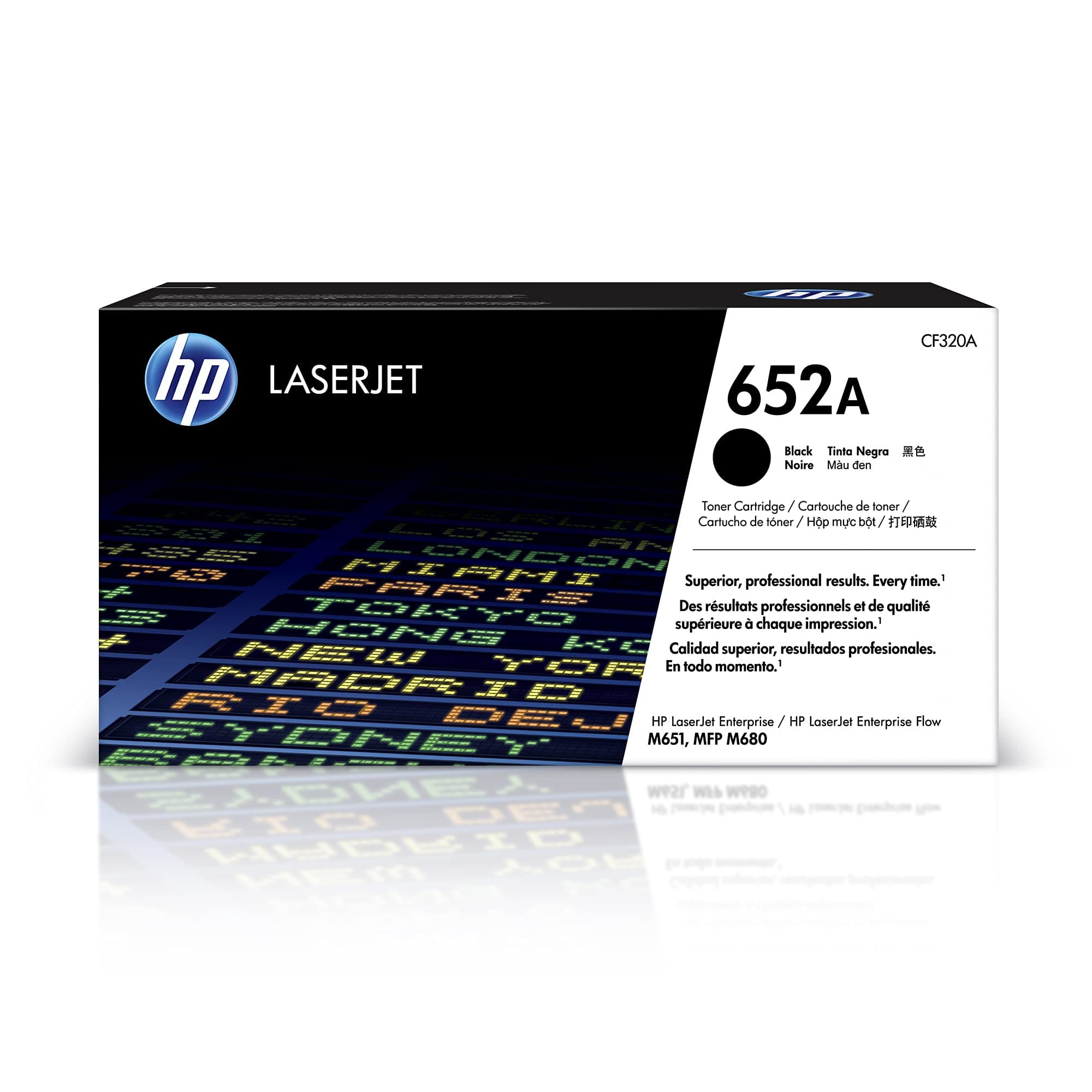HP 652A Hewlett Packard Original LaserJet Colour Sphere Toner Cartridge, Black - CF320A