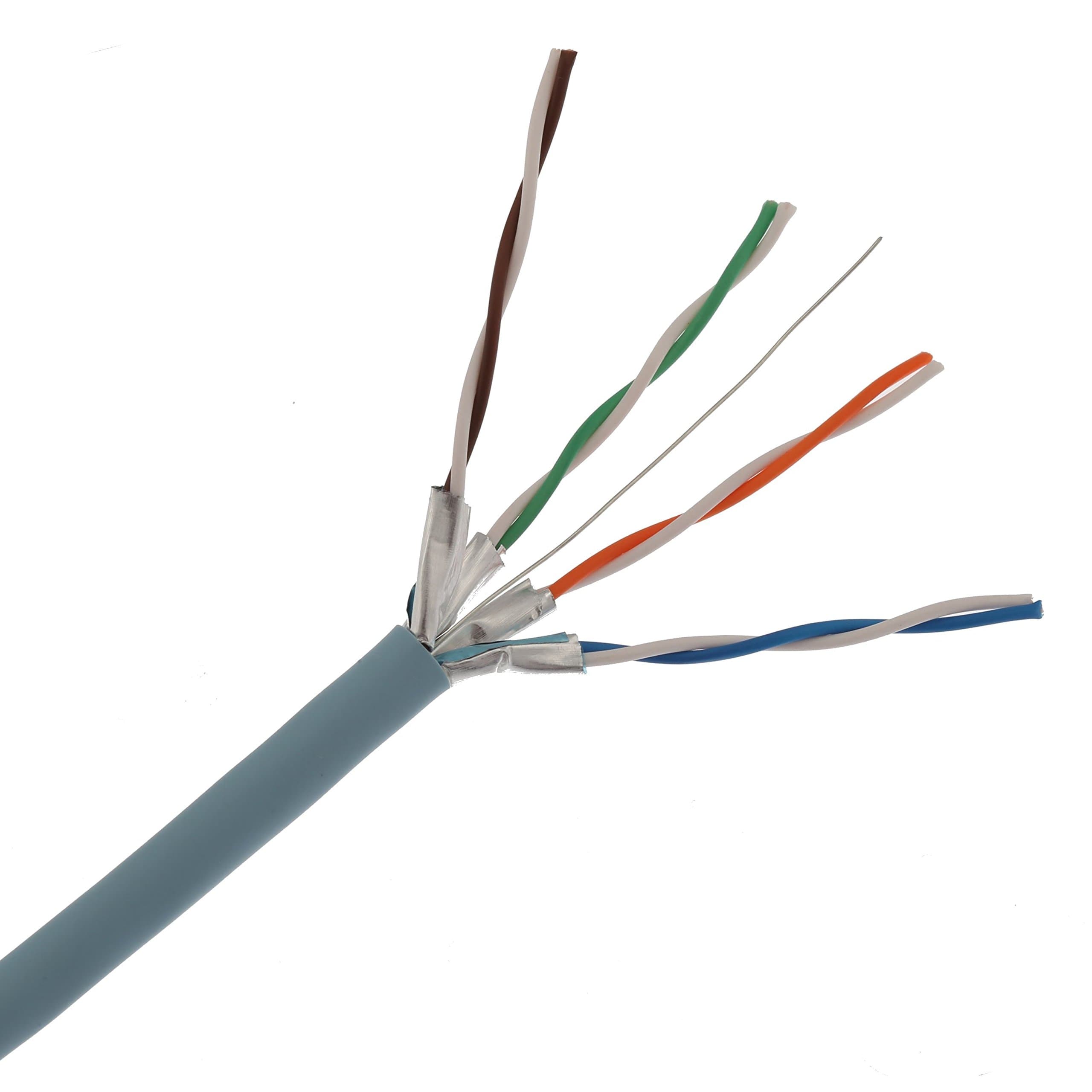 MAXXAM Cat 6A U/FTP Cable Ice Blue LSOH 305M Reel in Box 23AWG (Ice Blue)