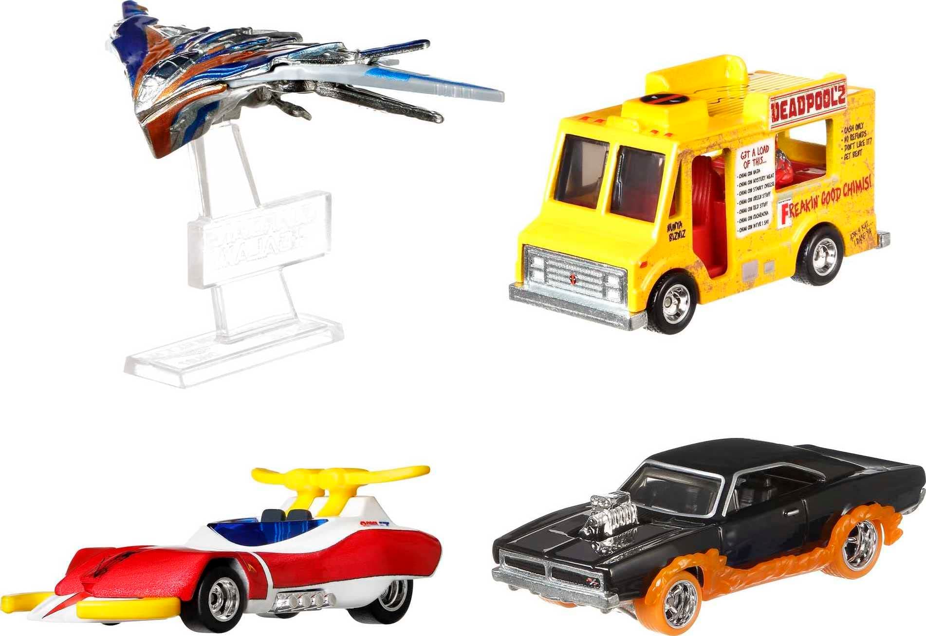 Marvel Premium 5-Pack Bundle, 5 Hot Wheels Vehicles Inspired by Marvel Characters, RealRiders, Metal/Metal, Gift for Adult Collectors [Amazon Exclusive]