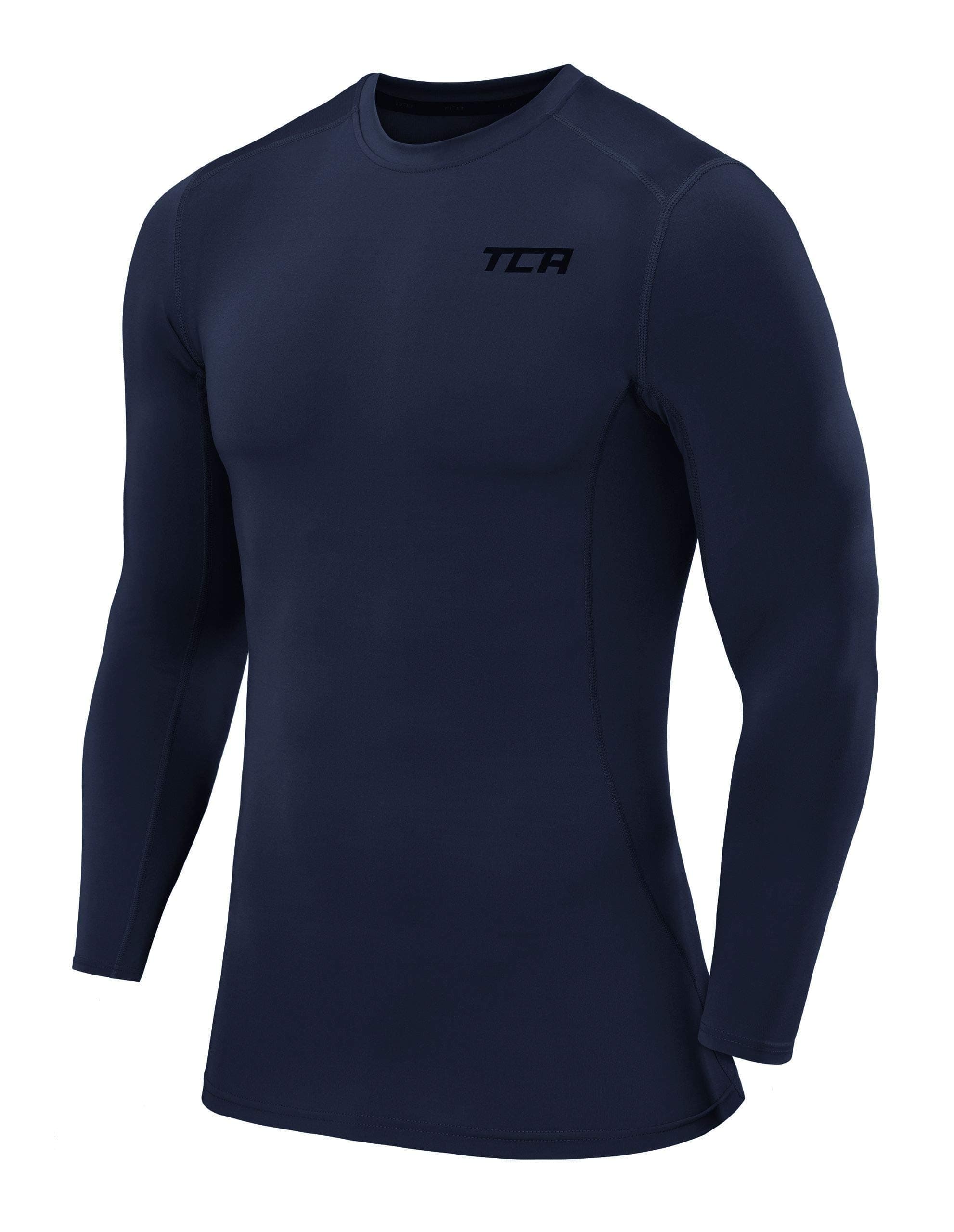 TCAMen and Boys' Long Sleeve Compression Shirt, Athletic Workout Sports Undershirt Base Layer Top