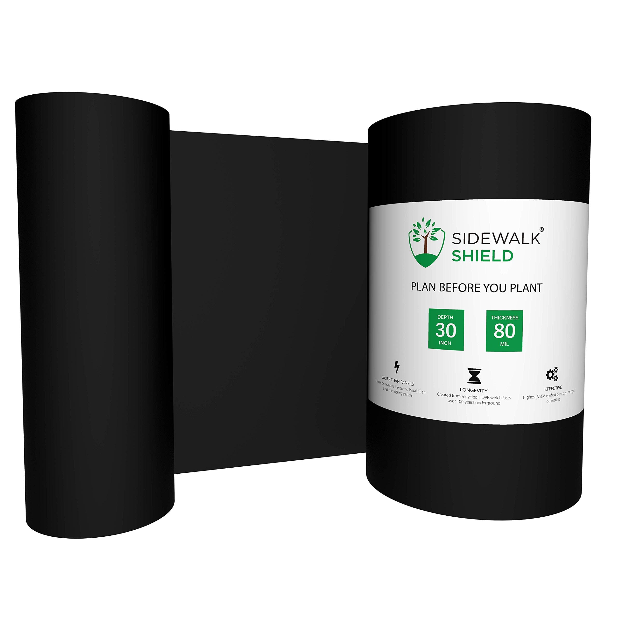 Tree Root Control Barrier (Standard Duty - 30 inch Depth, 25 feet)