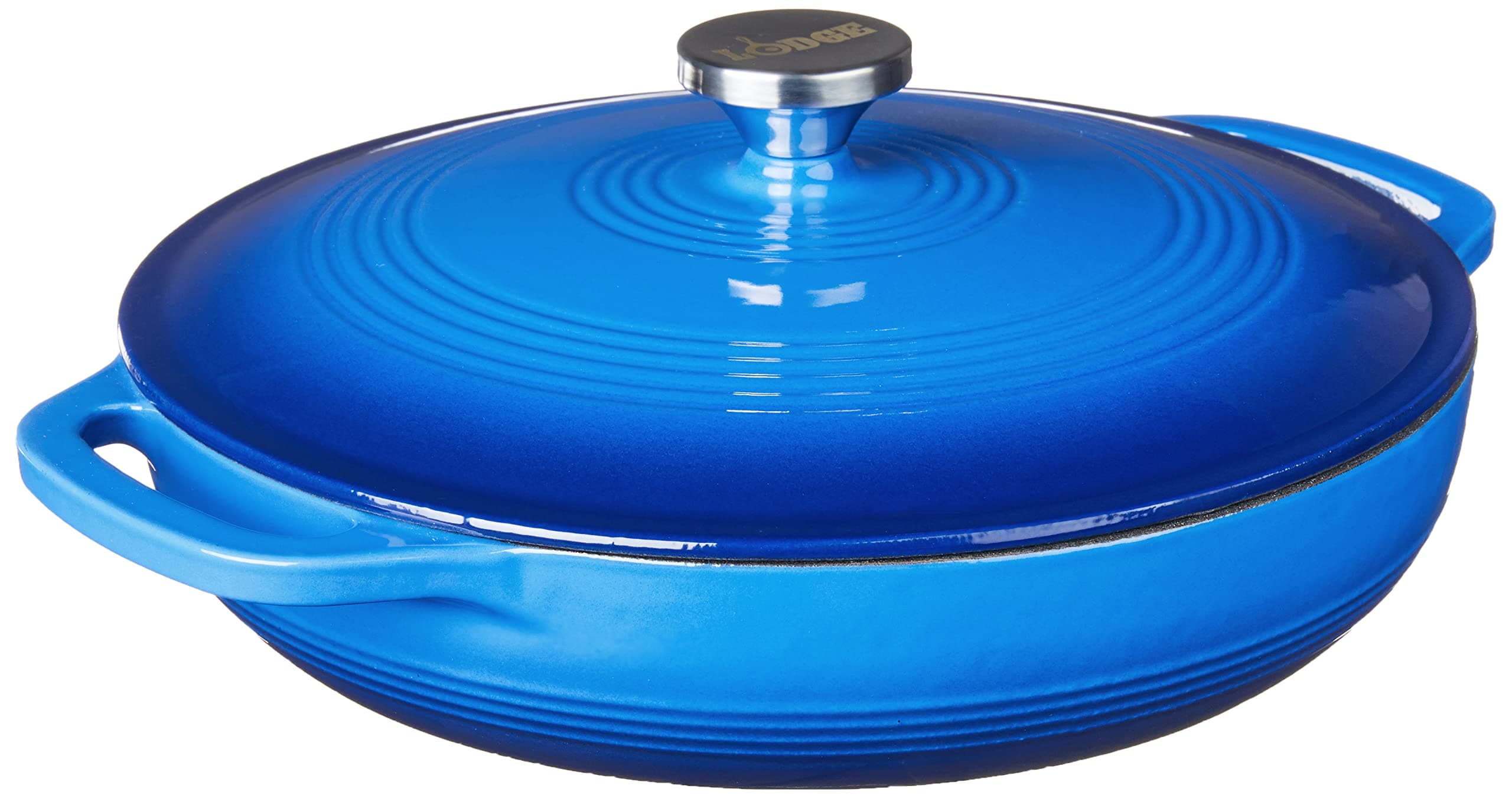 Color Ec3Cc33 Enameled Cast Iron Covered Casserole - Caribbean Blue - 3-Quart