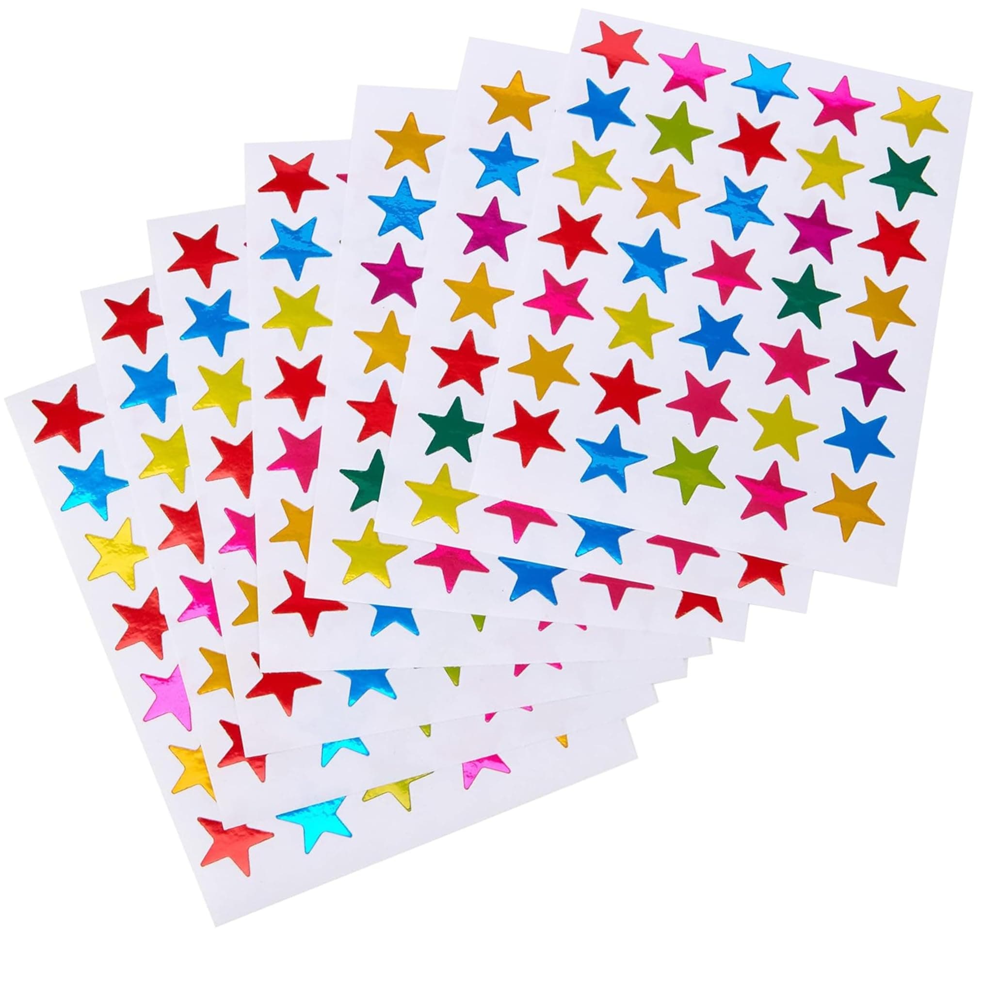 Star Stickers – 700 Small Coloured 15mm Stars for Reward Charts & Gold Star Stickers | Teachers, School & Crafts