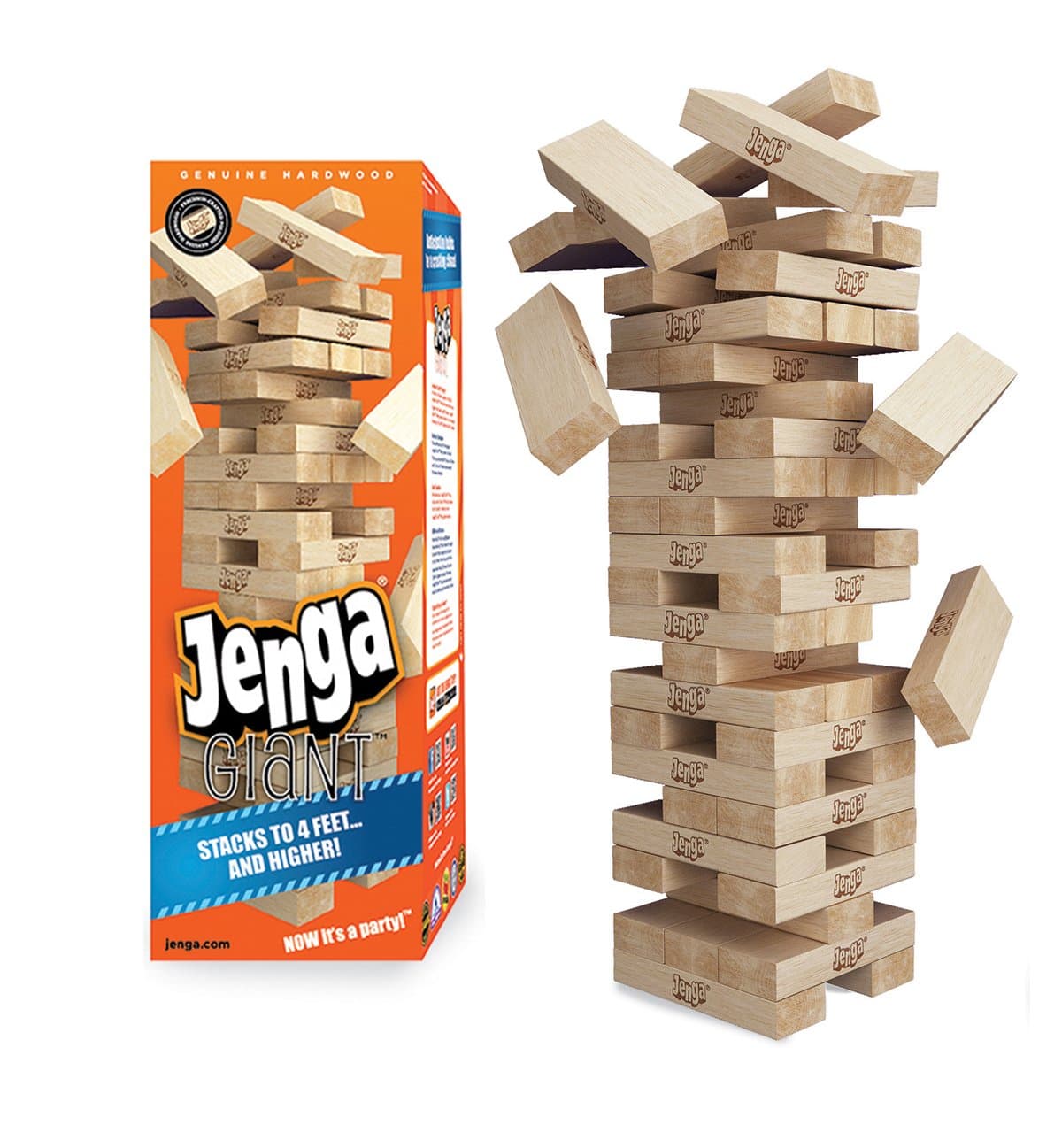 GIANT Genuine Hardwood Game (Stacks to 4+ feet. Ages 8+)
