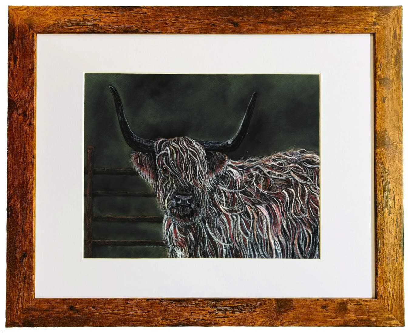 Highland Cow Print by UK Artist Michelle Hewitt