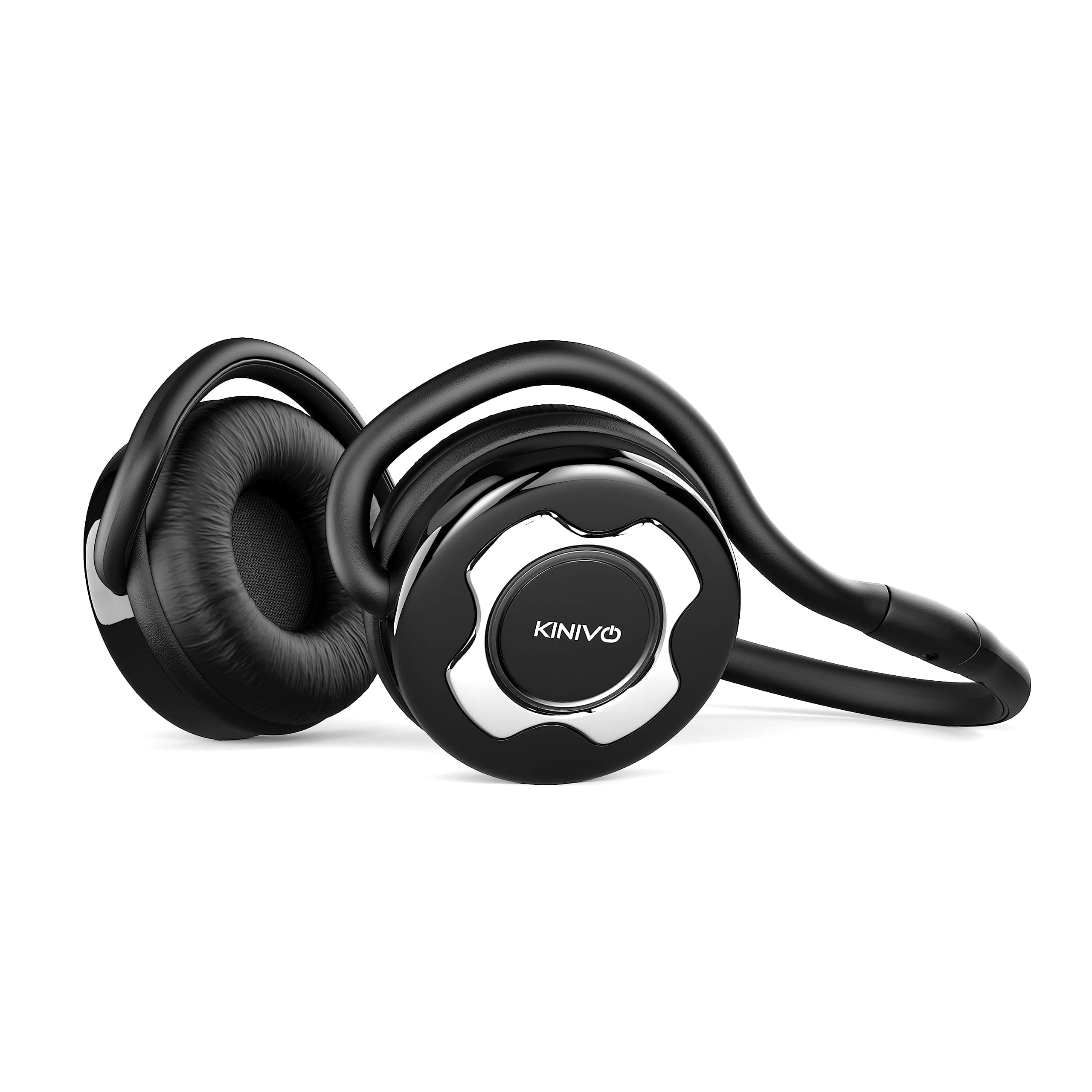 KINIVO BTH220 Wireless Bluetooth Over The Ear Headphone with Mic (Black)