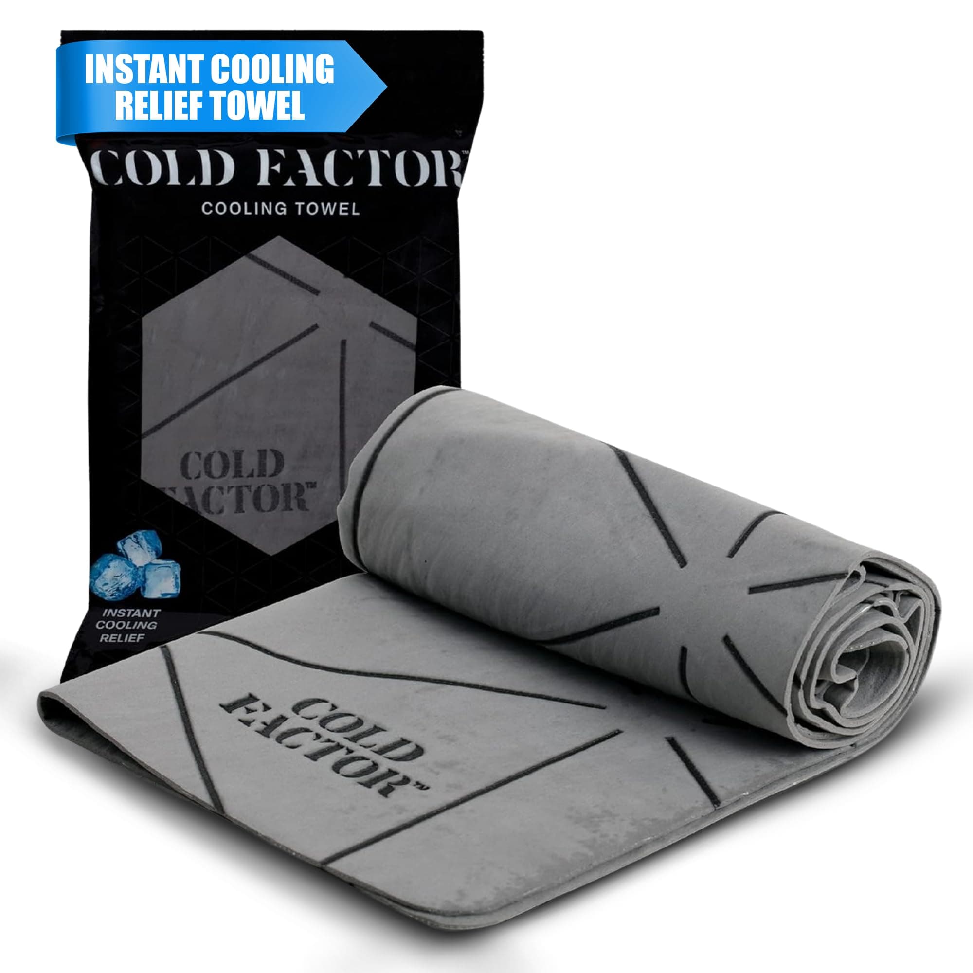 - Cooling Towels for Sports, Cooling Neck Wraps – Cold Towel for Running, Workout & Outdoor Use, with UPF 50+-Soft, Machine Washable, Reusable Cooling Neck Towel, 13"x29.5" - 1 Pack (Gray)