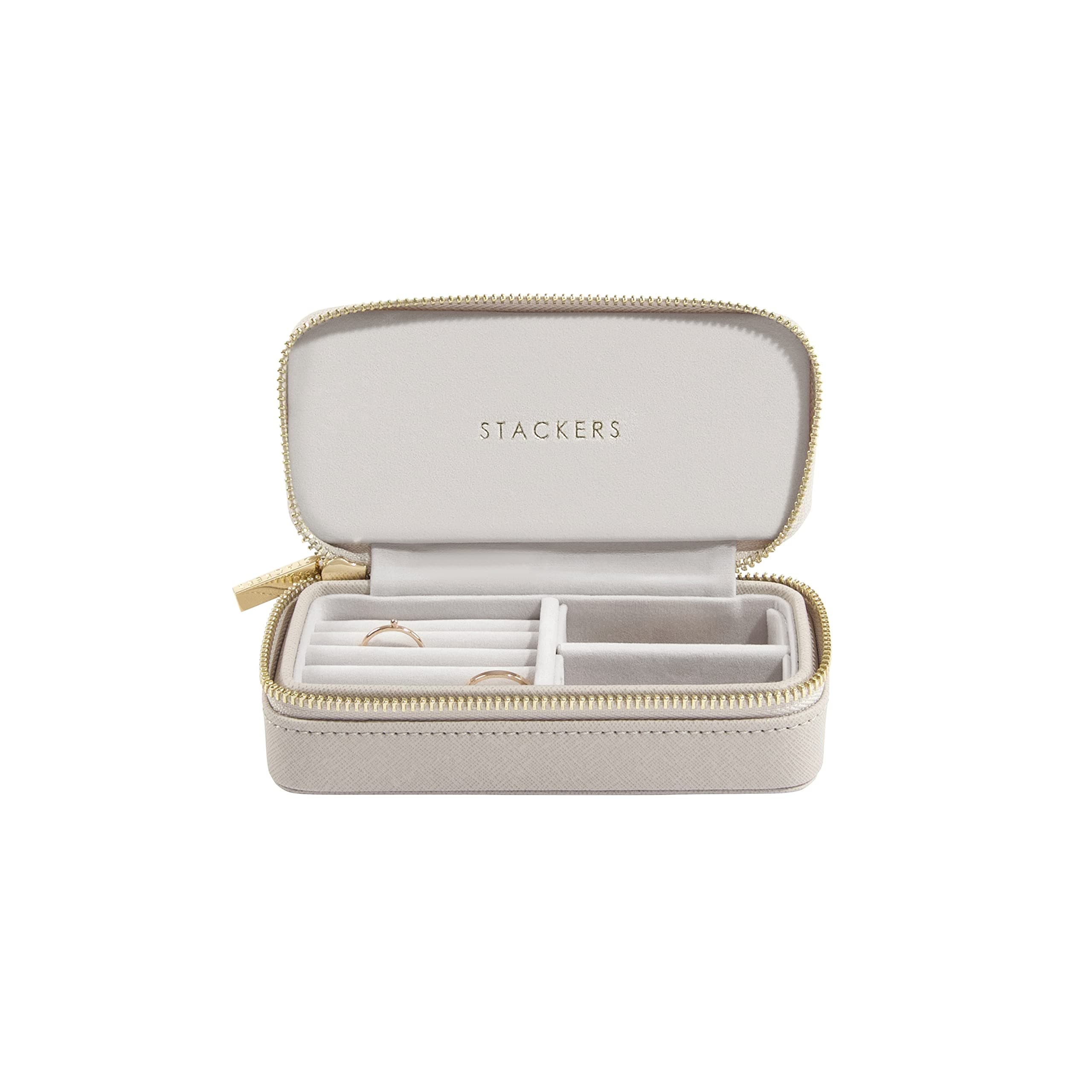 Stackers Taupe Medium Travel Jewelry Box
