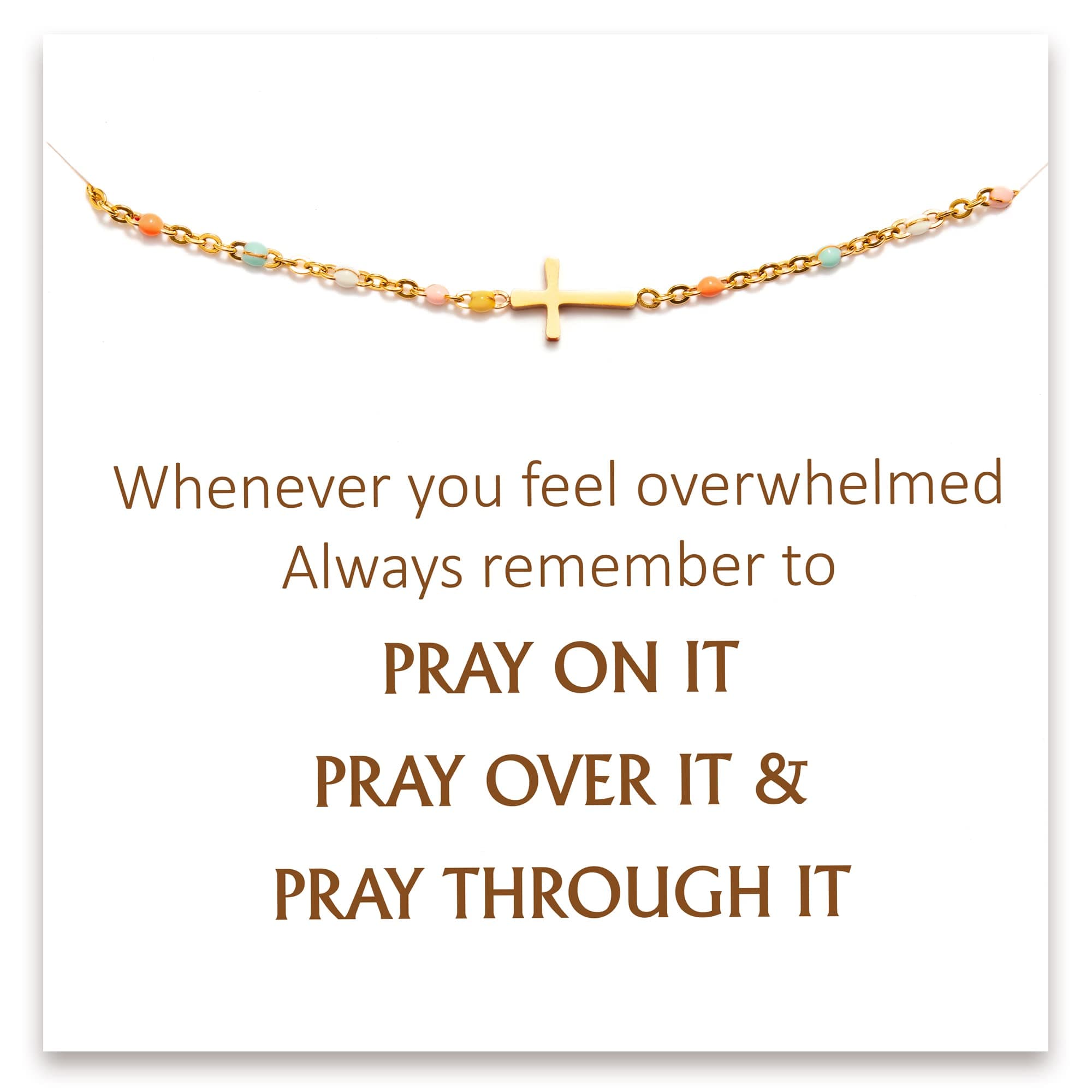 Christian Gifts for Women, Religious Confirmation and Baptism Gifts, Cross Bracelet for Women, Easter Gift, Encouragement Presents, Christian Jewelry