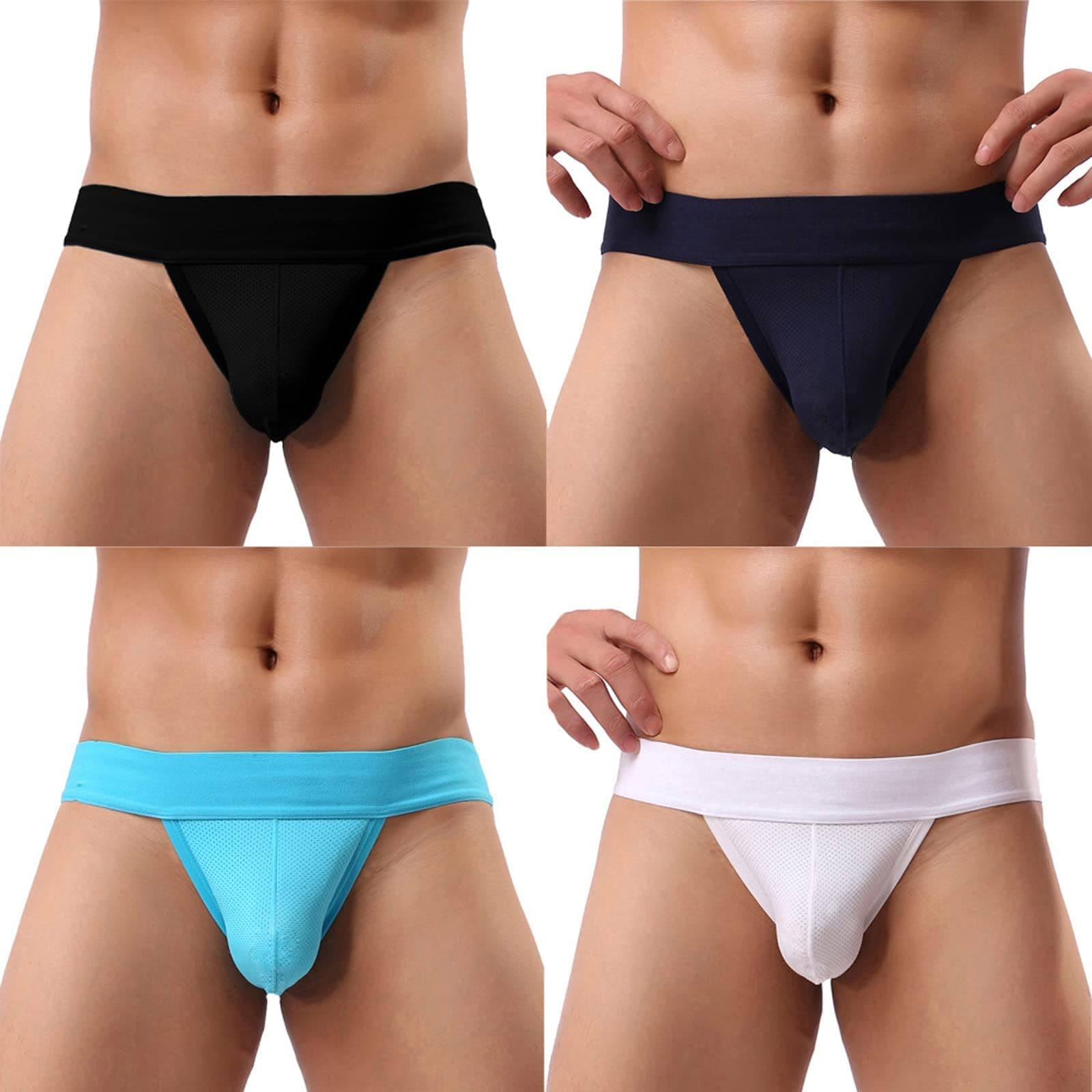 Mens Micro Mesh Stretch Bikini Briefs Pouch Underwear