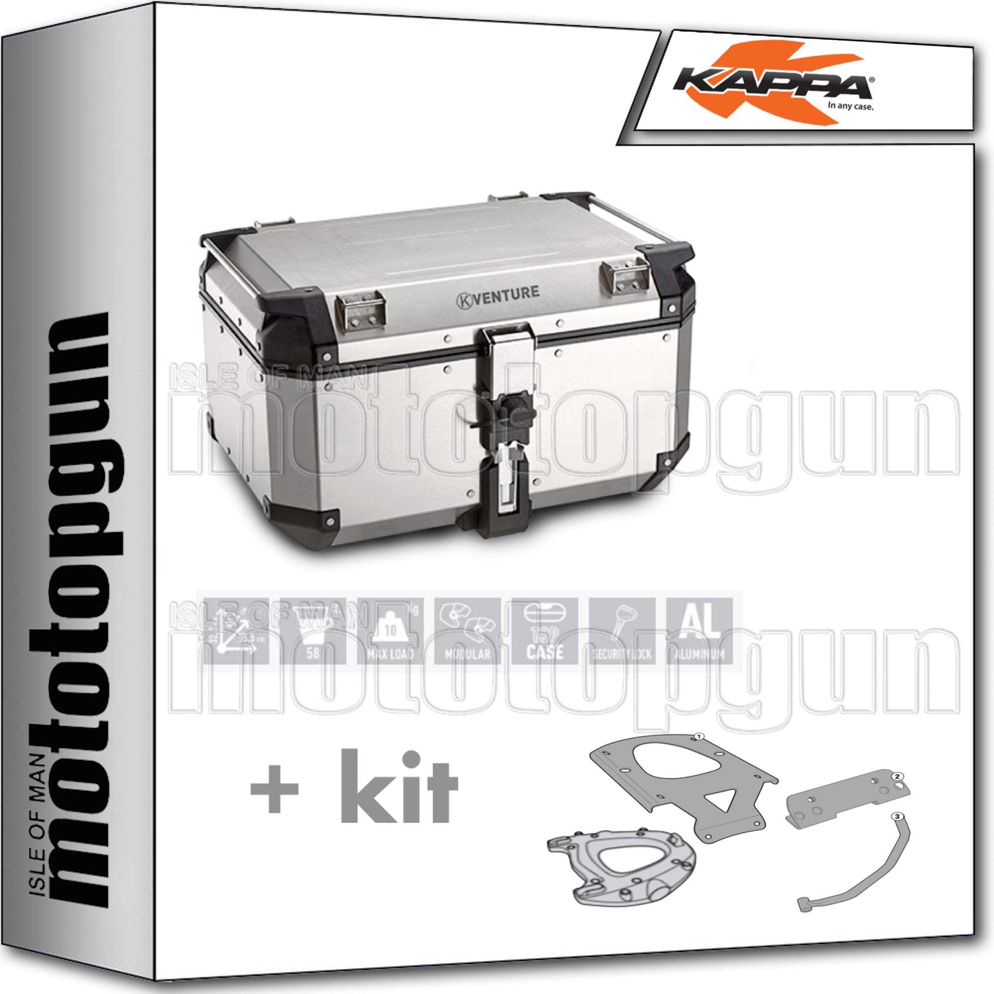 KAPPA TOP CASE KVE58A K-VENTURE 58 LT + REAR-RACK MONOKEY MBK SKYCRUISER 125 2008 08 2009 09