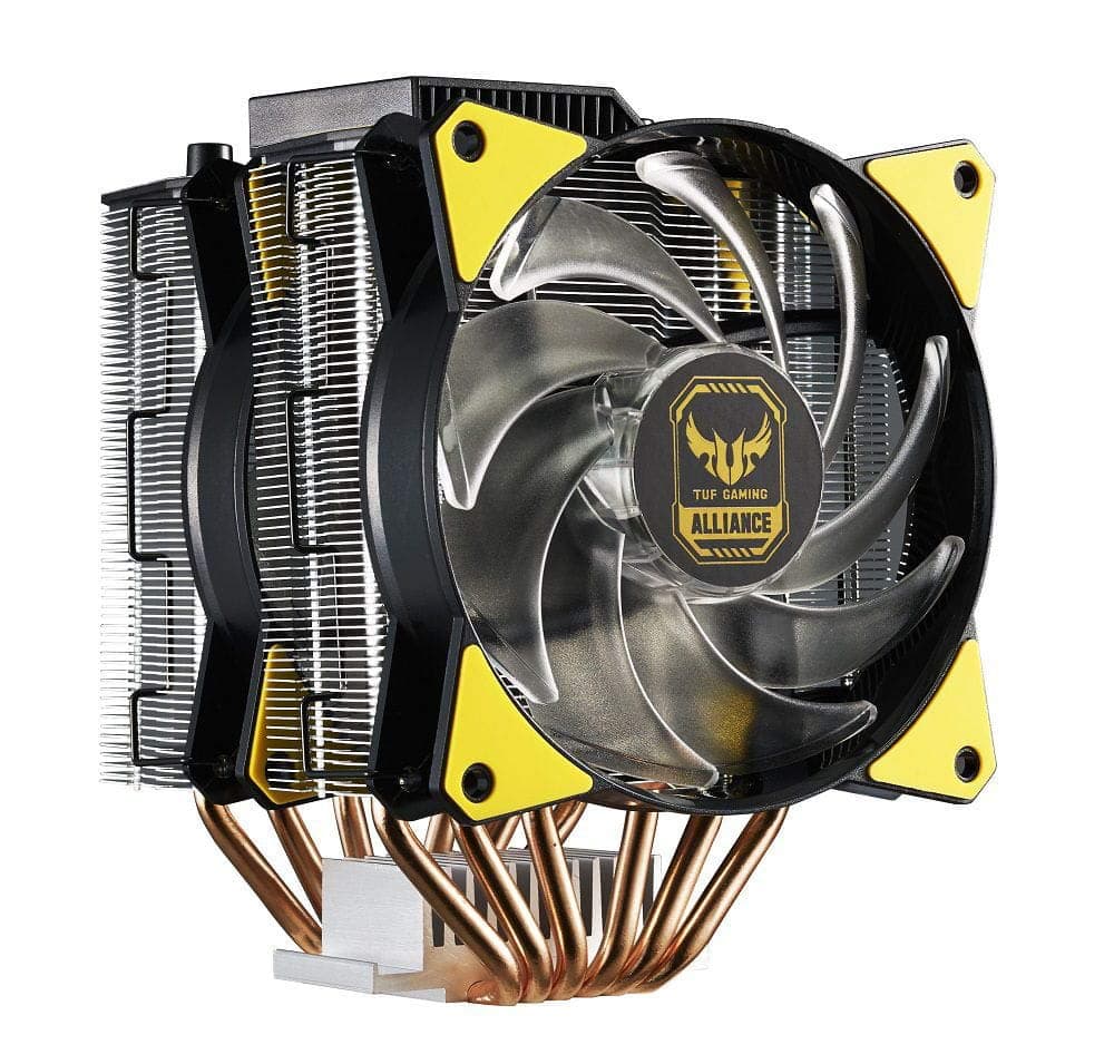 Cooler Master MasterAir MA620P TUF Gaming Edition RGB Twin Tower CPU Air Cooler w/ TUF Camo, 6 Continuous Direct Contact 2.0 Heatpipes, Push-Pull, Dual MF120R 120mm RGB Fans, AMD Ryzen/Intel1151