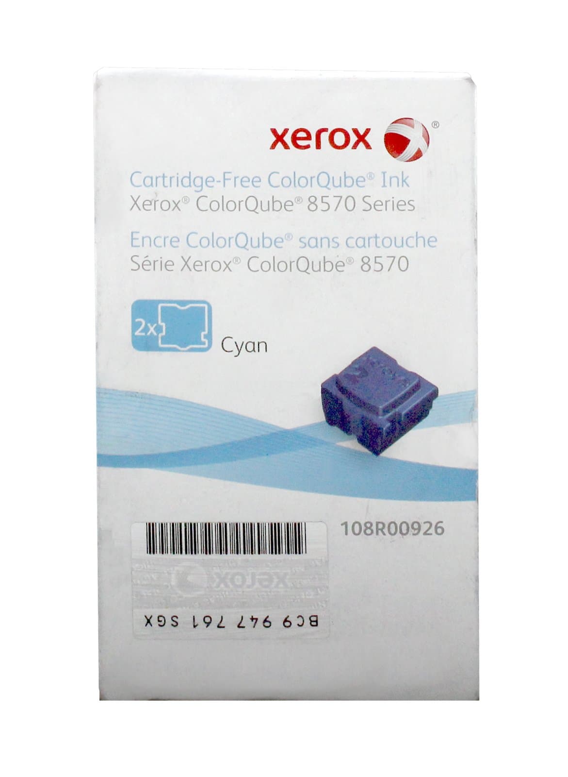 Xerox ColorQube 8570 Cyan 2 Ink Sticks Solid Ink (4,400 Pages) - 108R00926