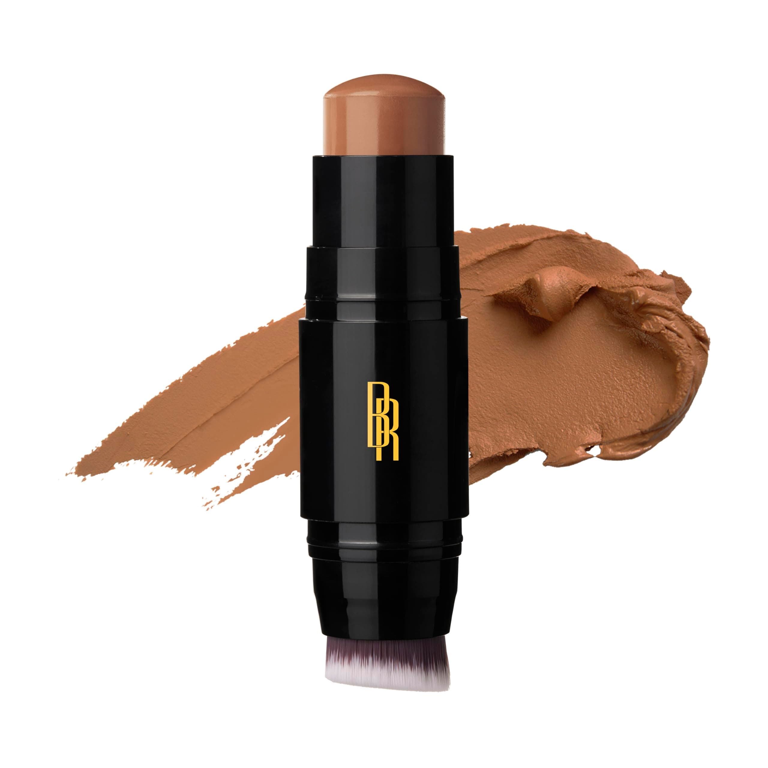 Color Perfect Foundation Stick with Soft Brush Applicator Duo – Buildable, Blendable Versatile Pigment-Rich Formula - Cocoa Bean