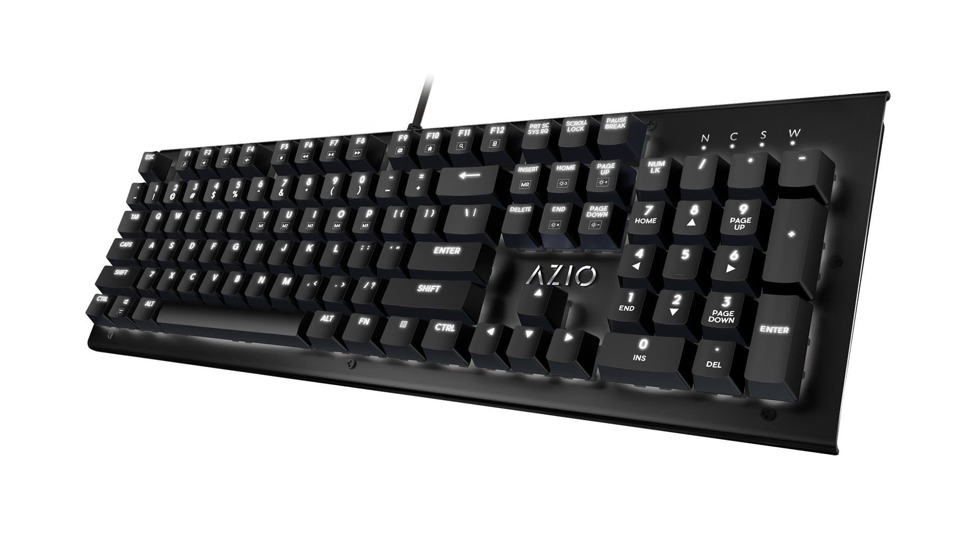 Azio Hue Black - USB Backlit Mechanical Keyboard