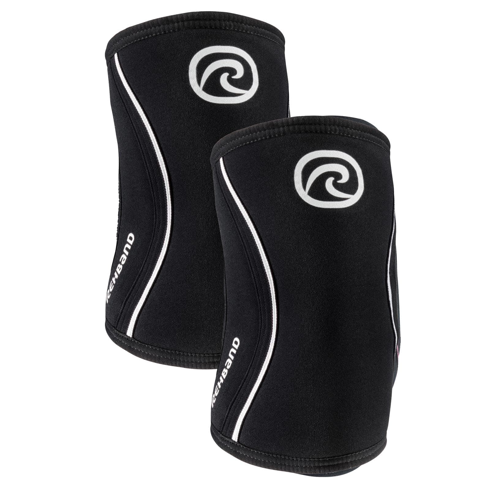 Elbow 5mm Compression Sleeve, Neoprene Elbow Sleeves for Weightlifting, Anatomical Design, Non-Slip & Close Fitting, Elbow Support Unisex, Colour:Black - 1 Pair, Size:Large