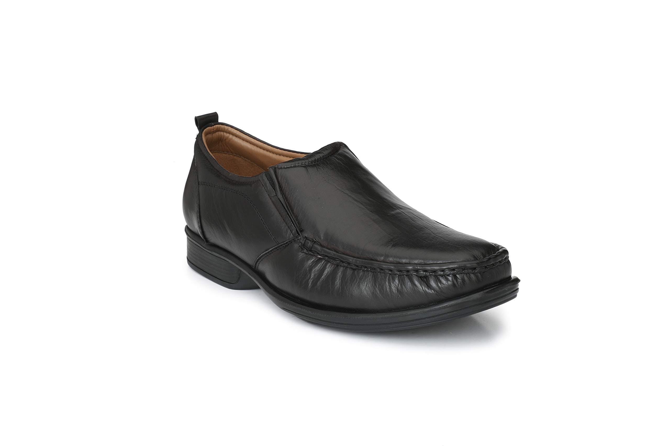 Black Saddles Genuine Leather Formal Shoes