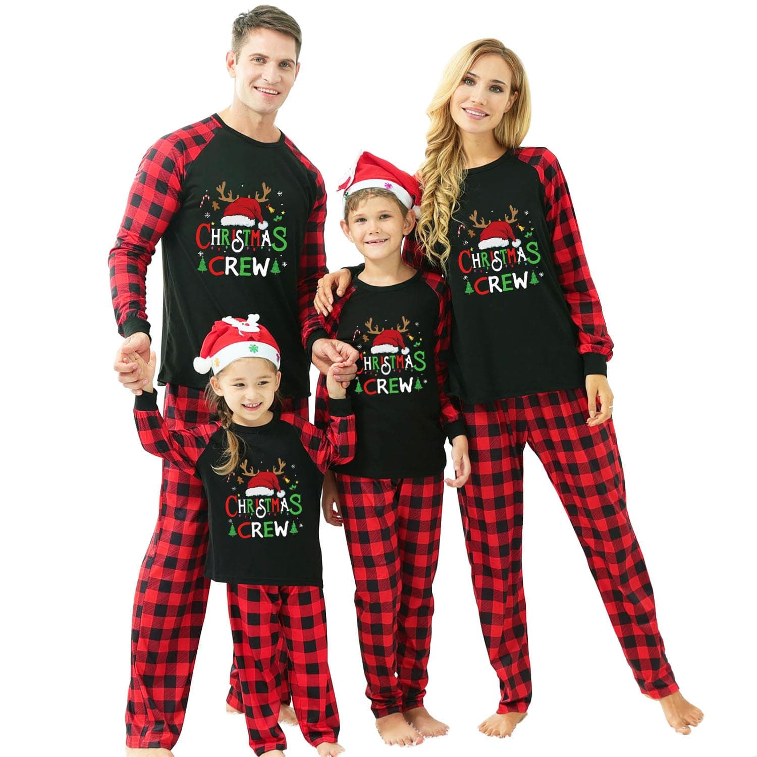 Christmas Pajamas for Family, 2024 Family Christmas Pajamas Matching Set, Funny Xmas Family Pajamas for Women Men Kids