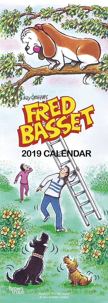 Fred Basset 2019 Slim Calendar Calendar – 1 Sept. 2018