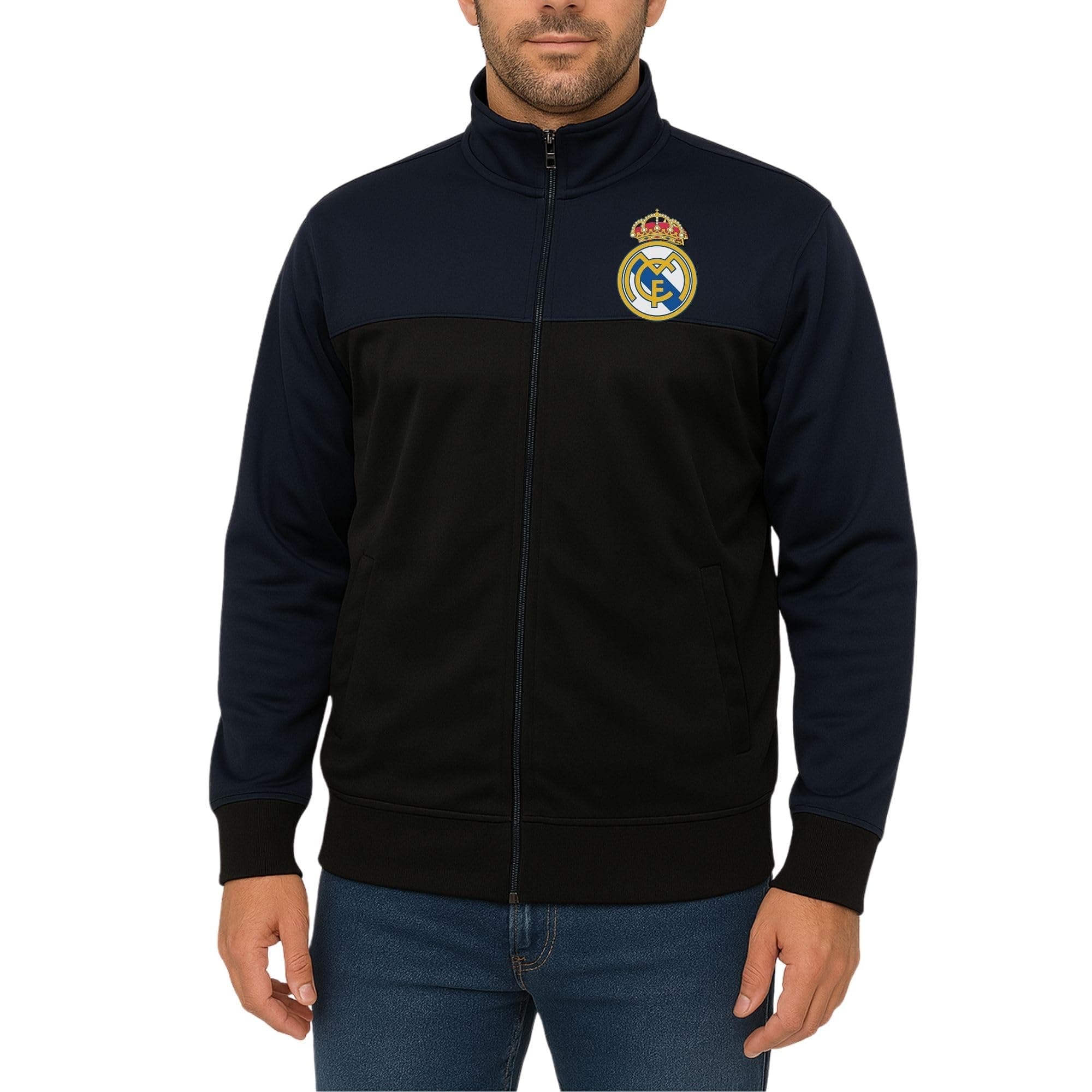 Officially Licensed Real Madrid CF Track Jacket - Unisex Adult