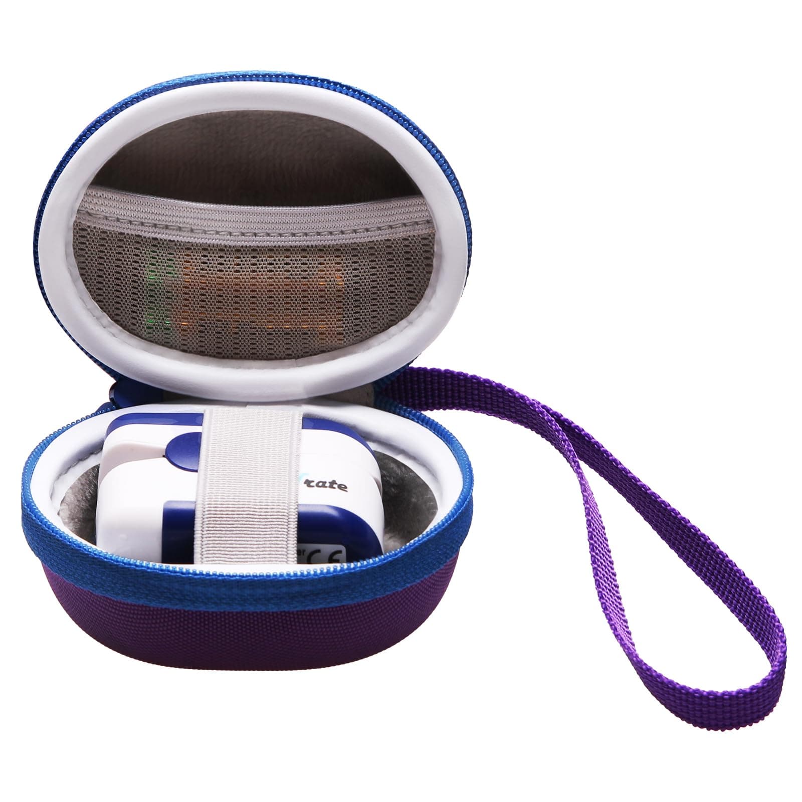 L LTGEM Fingertip Pulse Oximeter Case, Portable Blood Oxygen Oximeter Storage Case (Case Only) - Purple