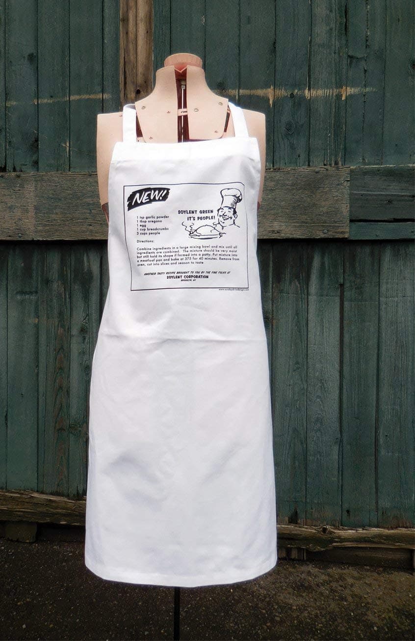 Cotton Apron Soylent Green Recipe Apron