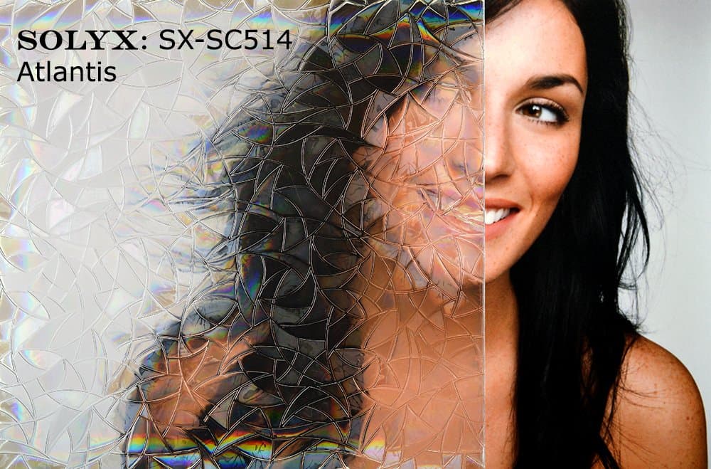 SOLYX: SX-SC514 Atlantis. 35.5" Wide Static Cling Window Film (Sold by the running foot. Order the number of feet needed. Ships as One Continuous Piece!)