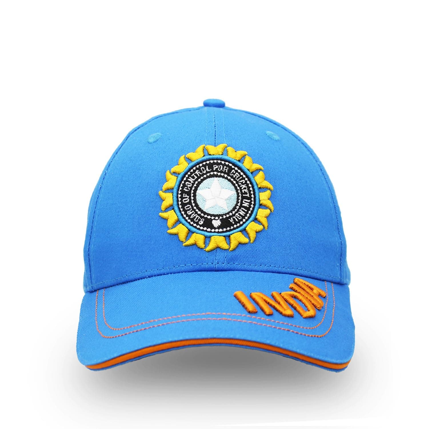 India Cricket Sports Fans Caps With Premium Embroidery Baseball Caps for both men and women With Metal Adjustable buckle closure - 100% Cotton cap