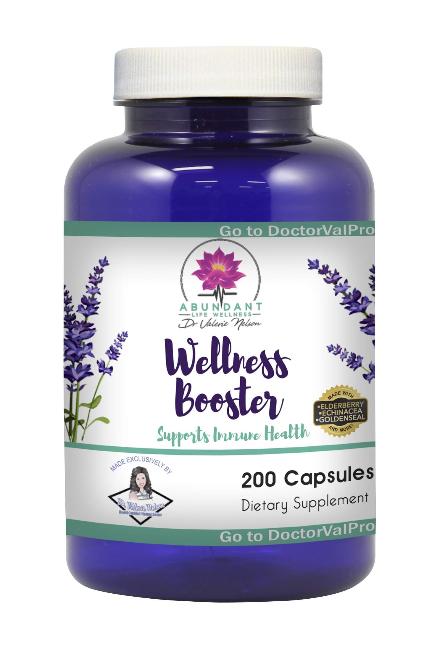 Echinacea Elderberry Goldenseal & More - 200 Caps - Wellness Boosters