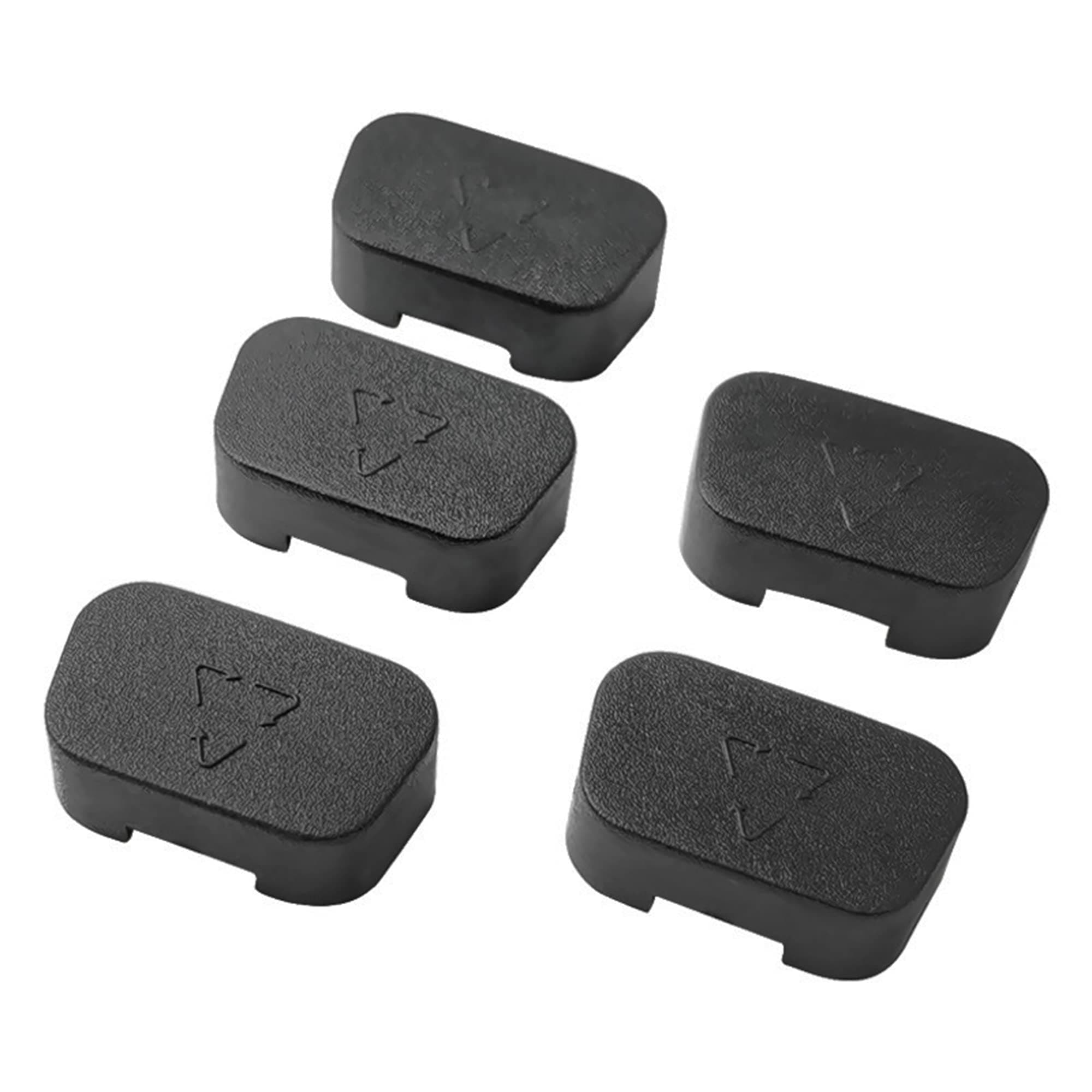 VGA Port Cover Anti Dust Cap VGA Plug Protector for RS232,DB15,DB9 VGA Male Port Connectors 50 PCS 17 mm x 9 mm(Black)