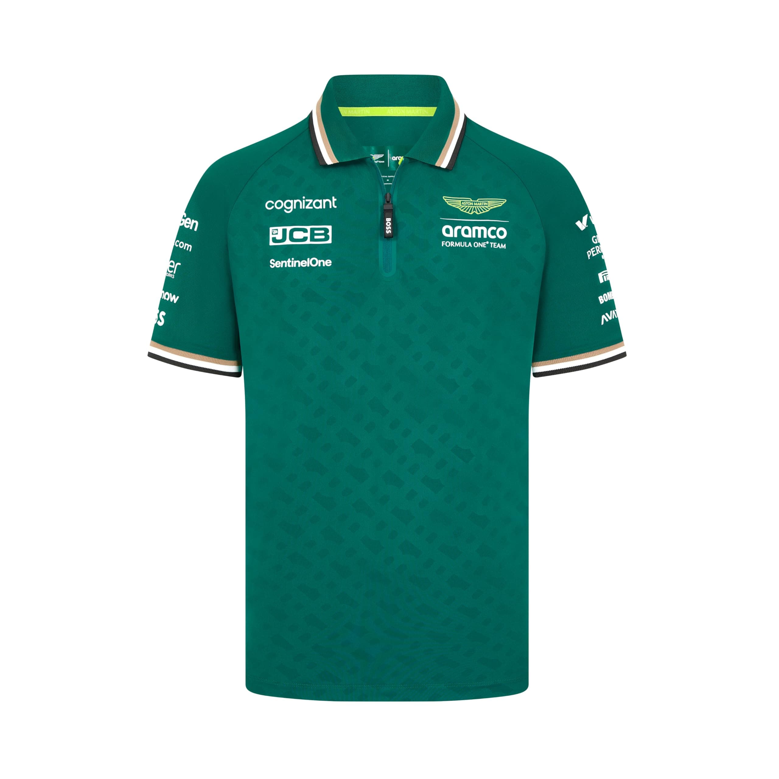Men Aston Martin F1 2024 Men's Team Polo Shirt Green Polo Shirt