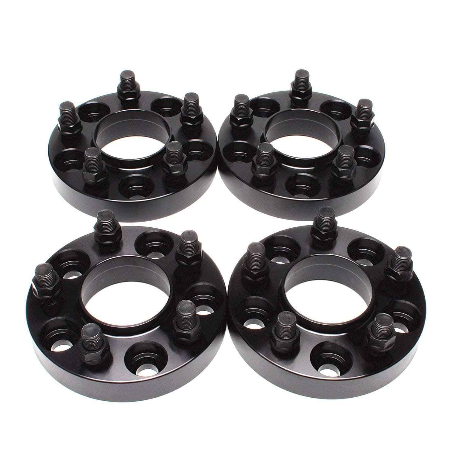 4PCS 5X4.5 Wheel Spacers 25mm 1 inch 5x114.3 Hub centric 70.5mm Hub Bore 14x1.5 Studs Compatible for 2015-2024 Ford Mustang EcoBoost 2020-2024 Explorer