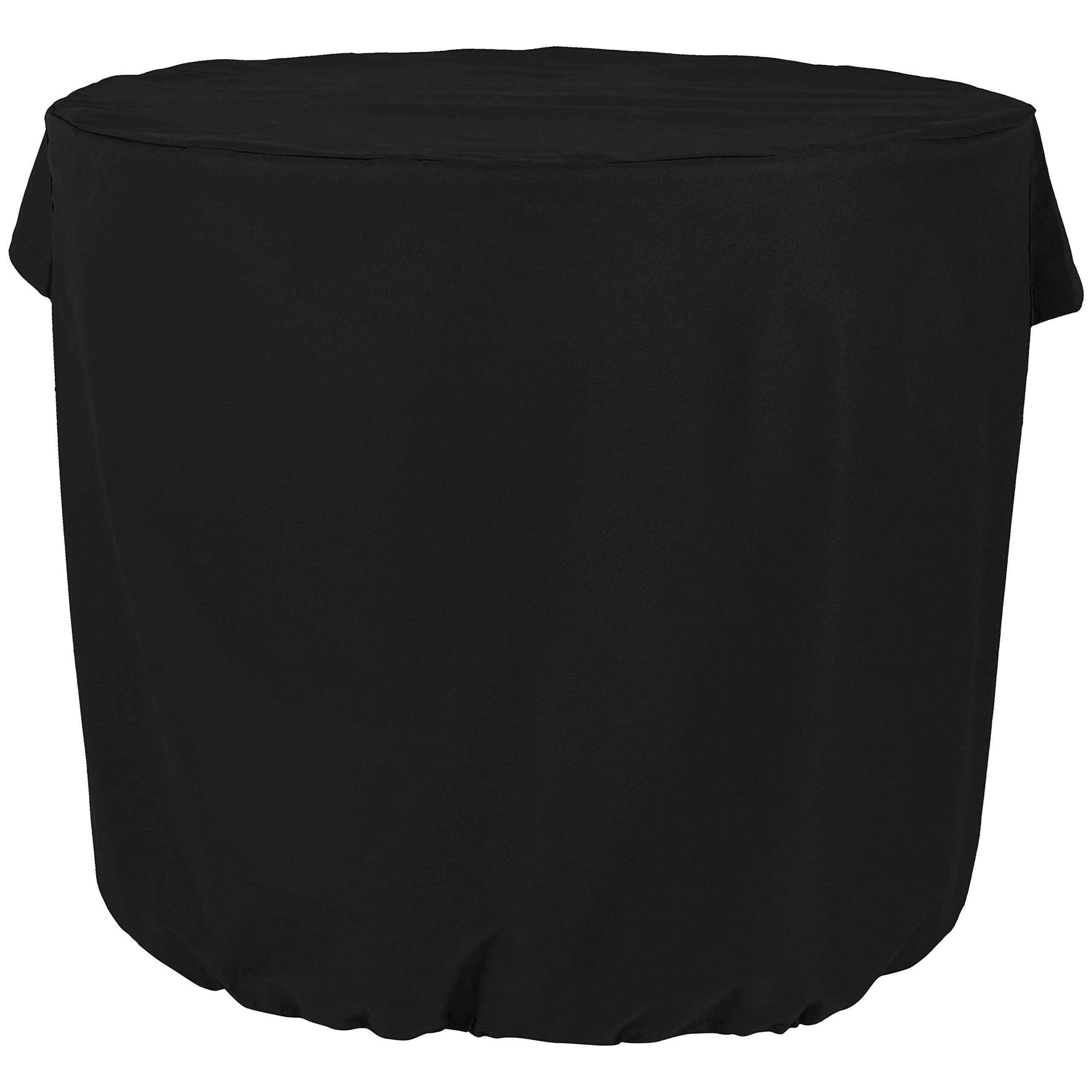 Sunnydaze Round Air Conditioner Cover Black