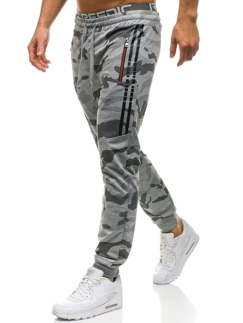 BOLF Men's Camo Joggers Sweatpants Military Tracksuit Bottoms Sport Training Slim Fit Mix 6F6
