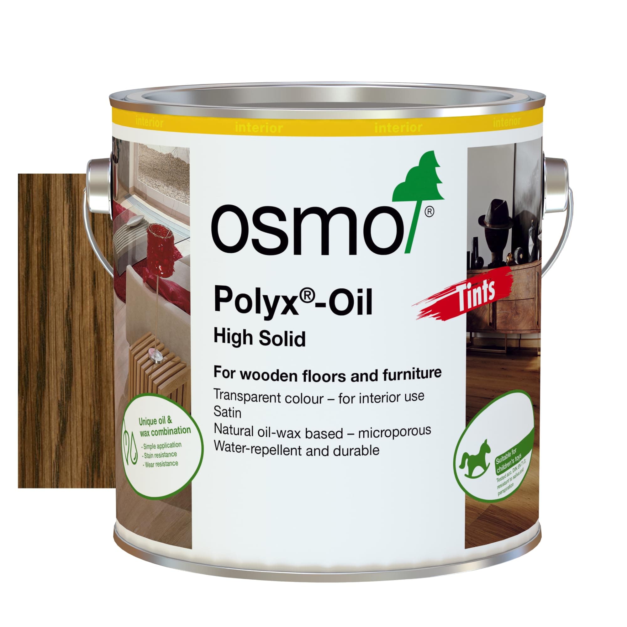 Ambience Hardwood Flooring Osmo Polyx Oil Tints, Satin Finish (2.5l, 3073 Terra, Satin Finish)