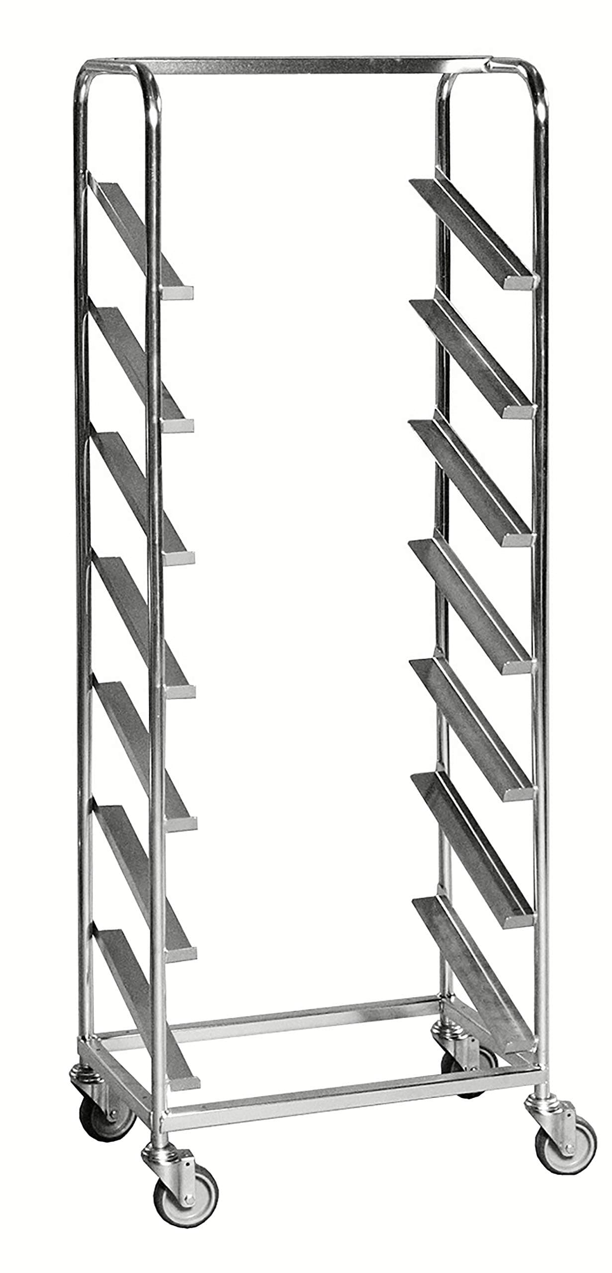 Box cart Box Trolley with 2 Wheels with Rails. 7 Set Diagonal Eurobox with a Maximum Height of 195 mm
