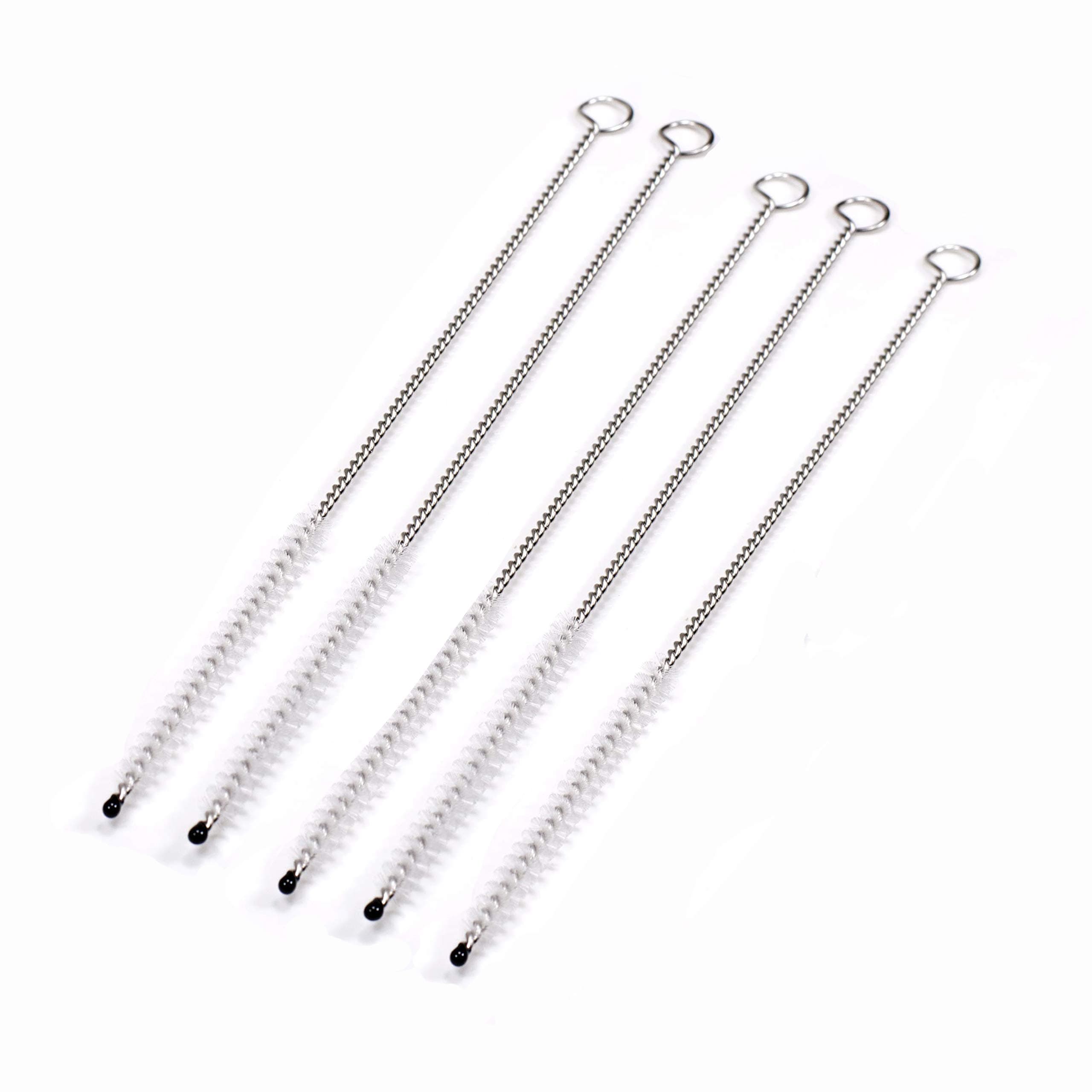 5 Bristle Metal Straw Cleaning Pipe Cleaners Kit - Easy Brush & Clean Pipes