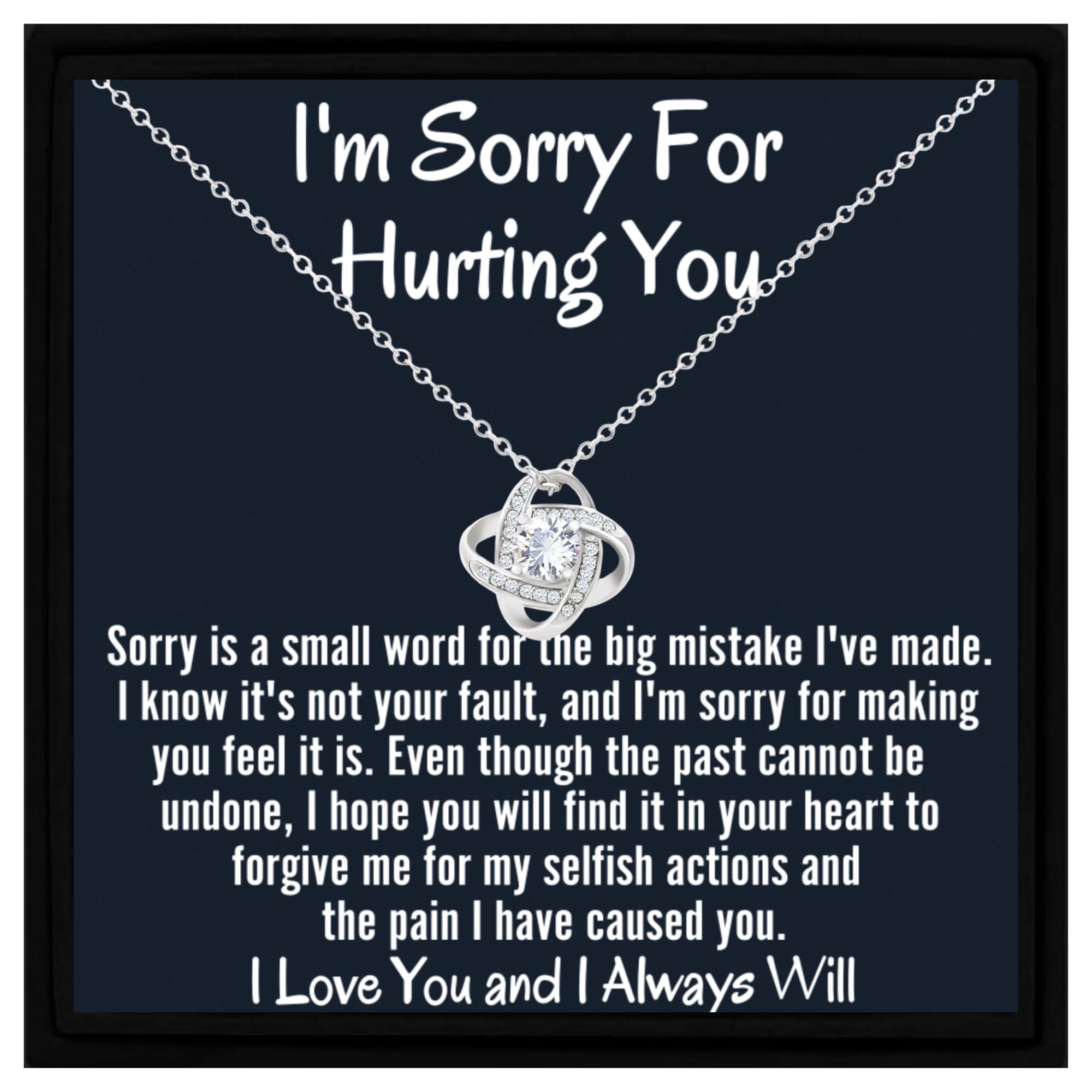 gift Apology Necklace for Partner, Wife, Girlfriend from Boyfriend/Husband