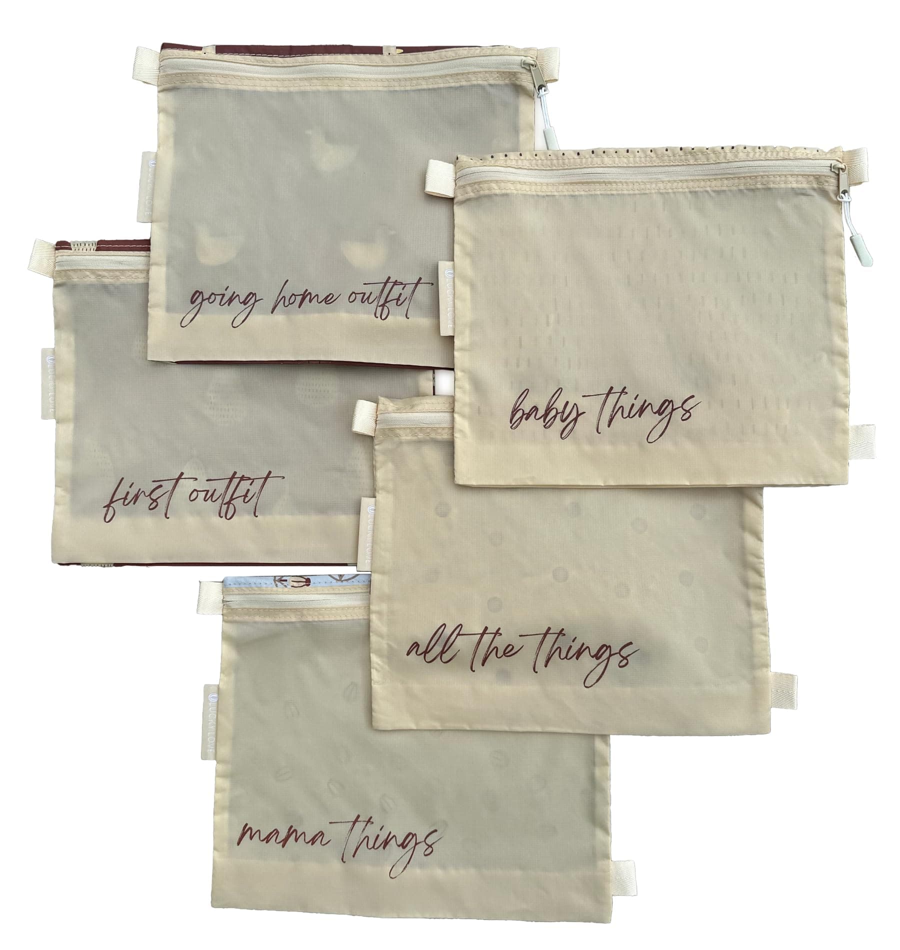 Lucky Love Hospital Bag Pouches