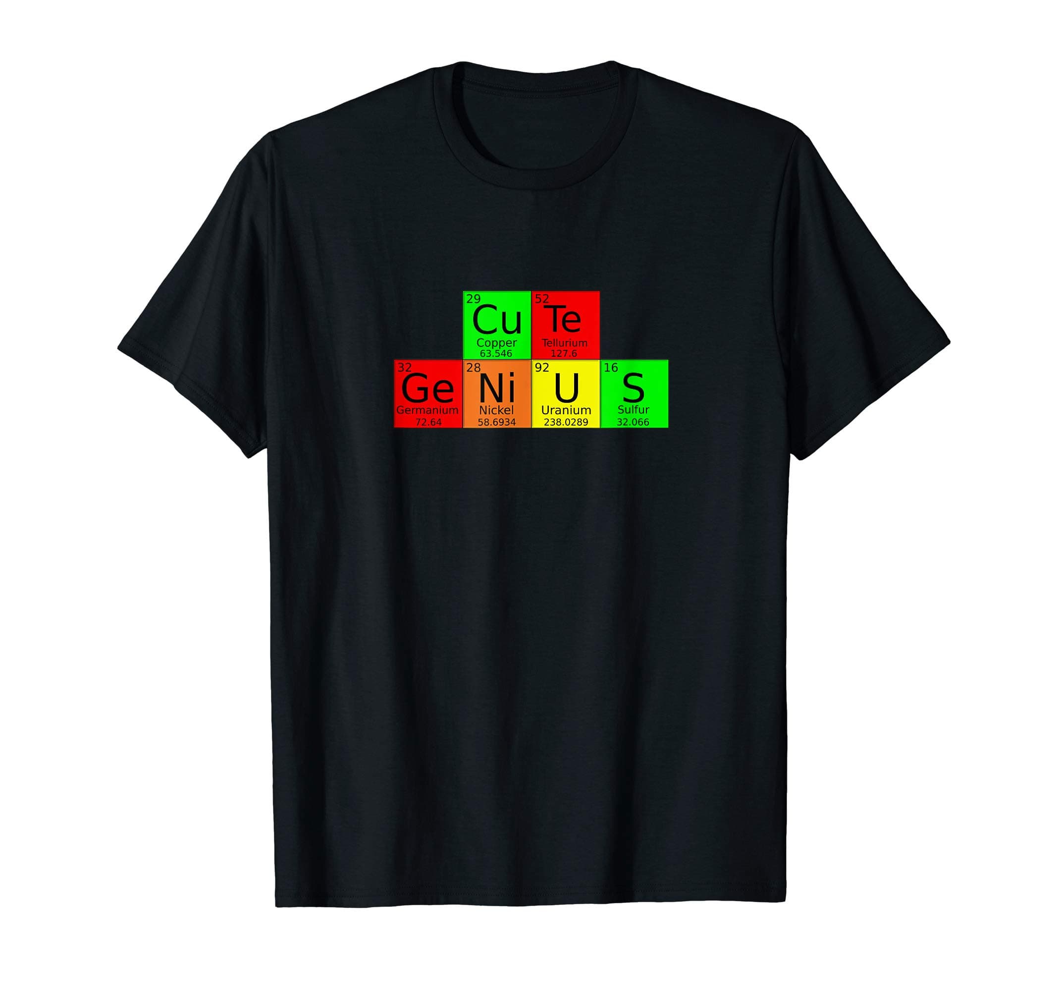Cute Genius Chemistry Elements T-Shirt