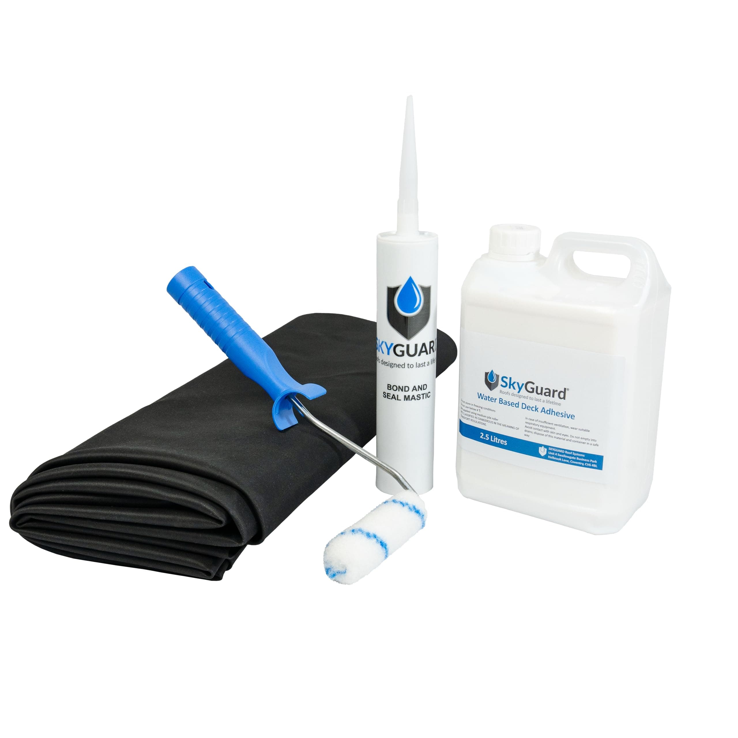 Shed Roof Kit - EPDM Rubber Roofing Kit for Sheds & Outbuildings (3.5m x 3m)