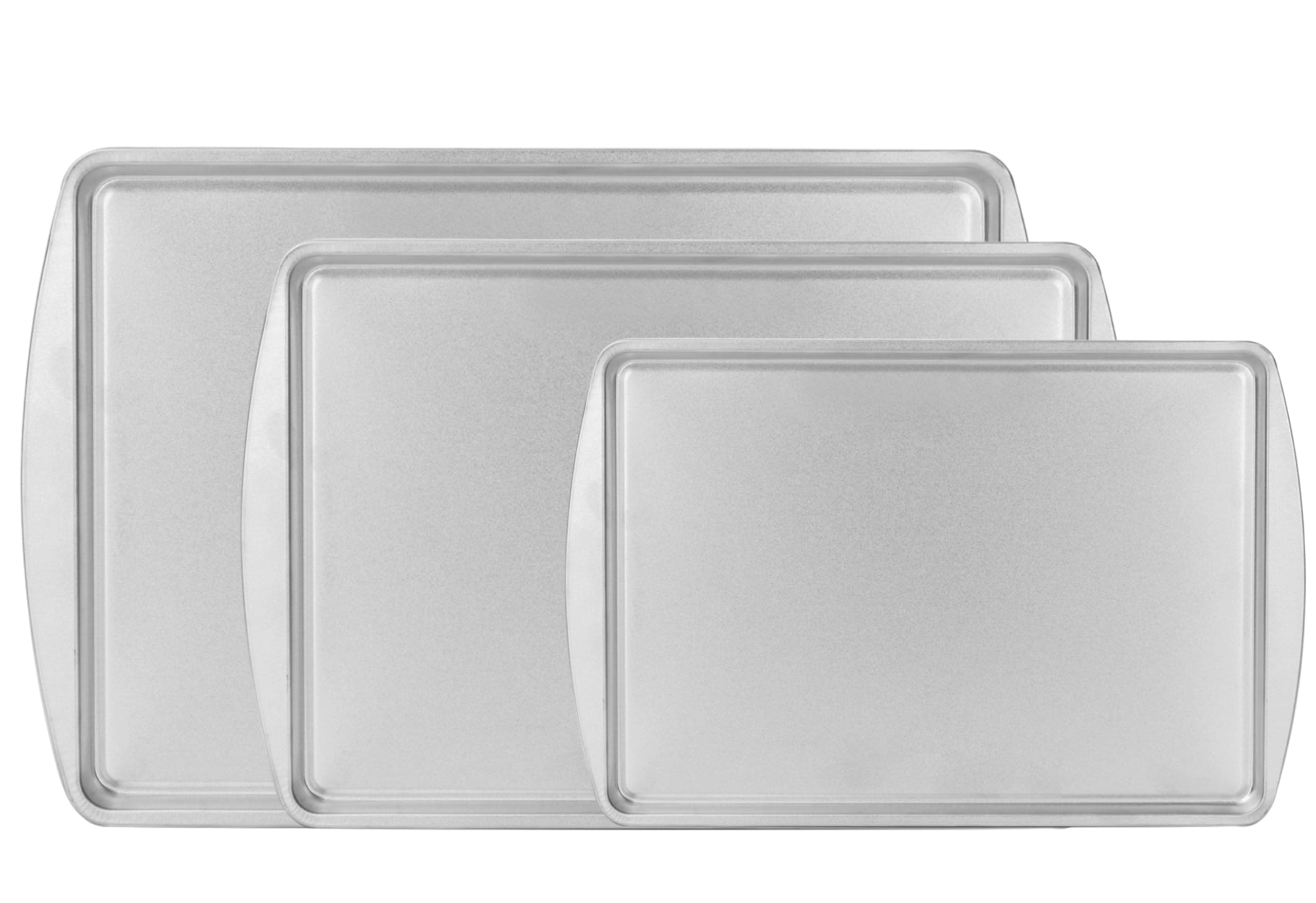 G & S Metal Products Company Three Piece Cookie Pan Set Chrome 3 pieces