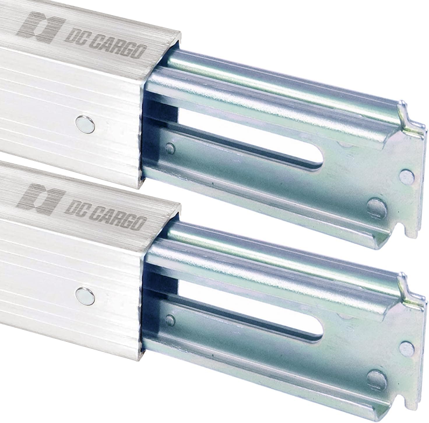 E-Track Shoring Beams 93"-102" Adjustable Truck Cargo Bar (Pack of 2) Unshakable Cargo Load Bars for Trailers & Box Trucks, Break Strength 3000 lb - Versatile Decking & Securement