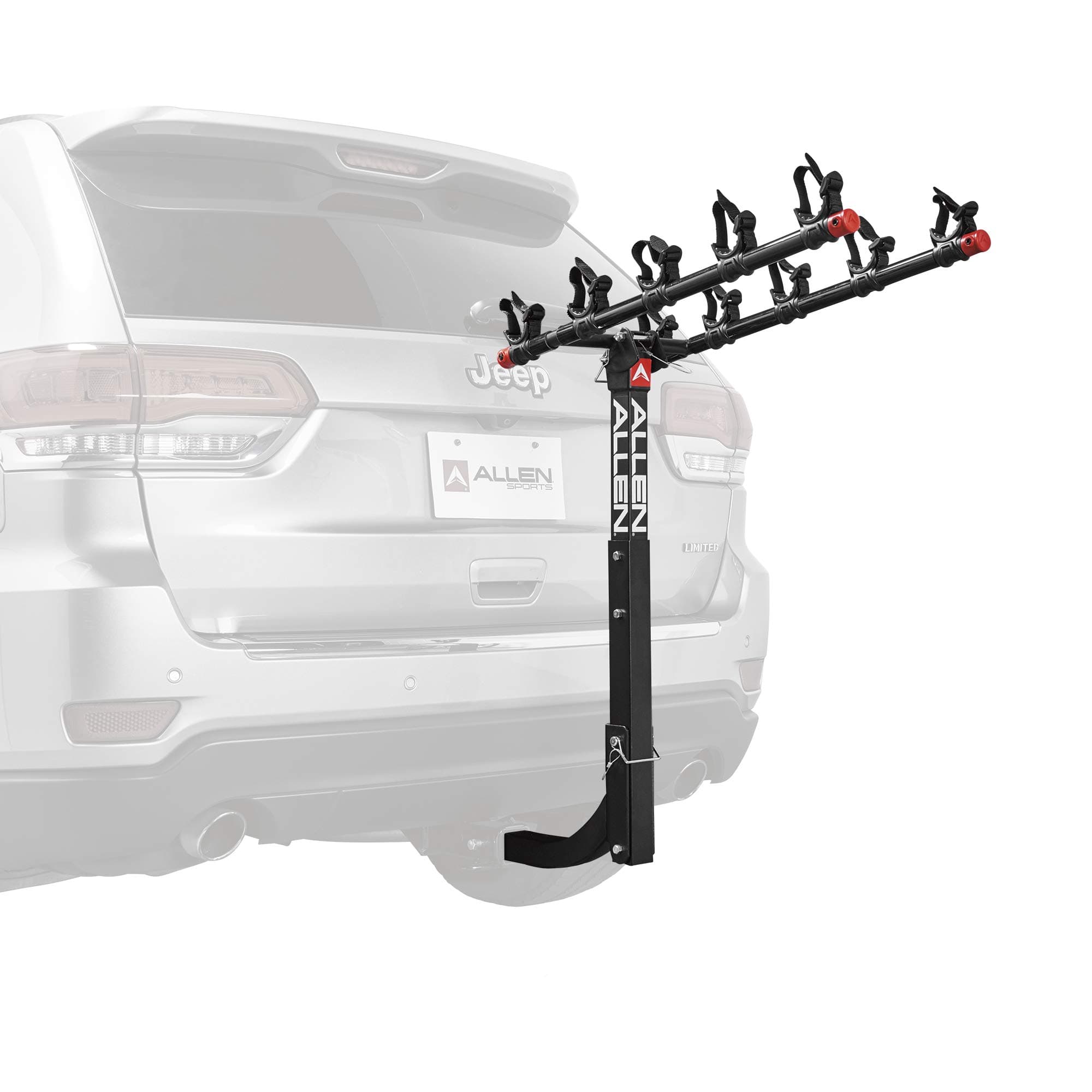 Allen Sports USA Deluxe 5 Hitch Mounted Bike Carrier - Black, 2-Inch