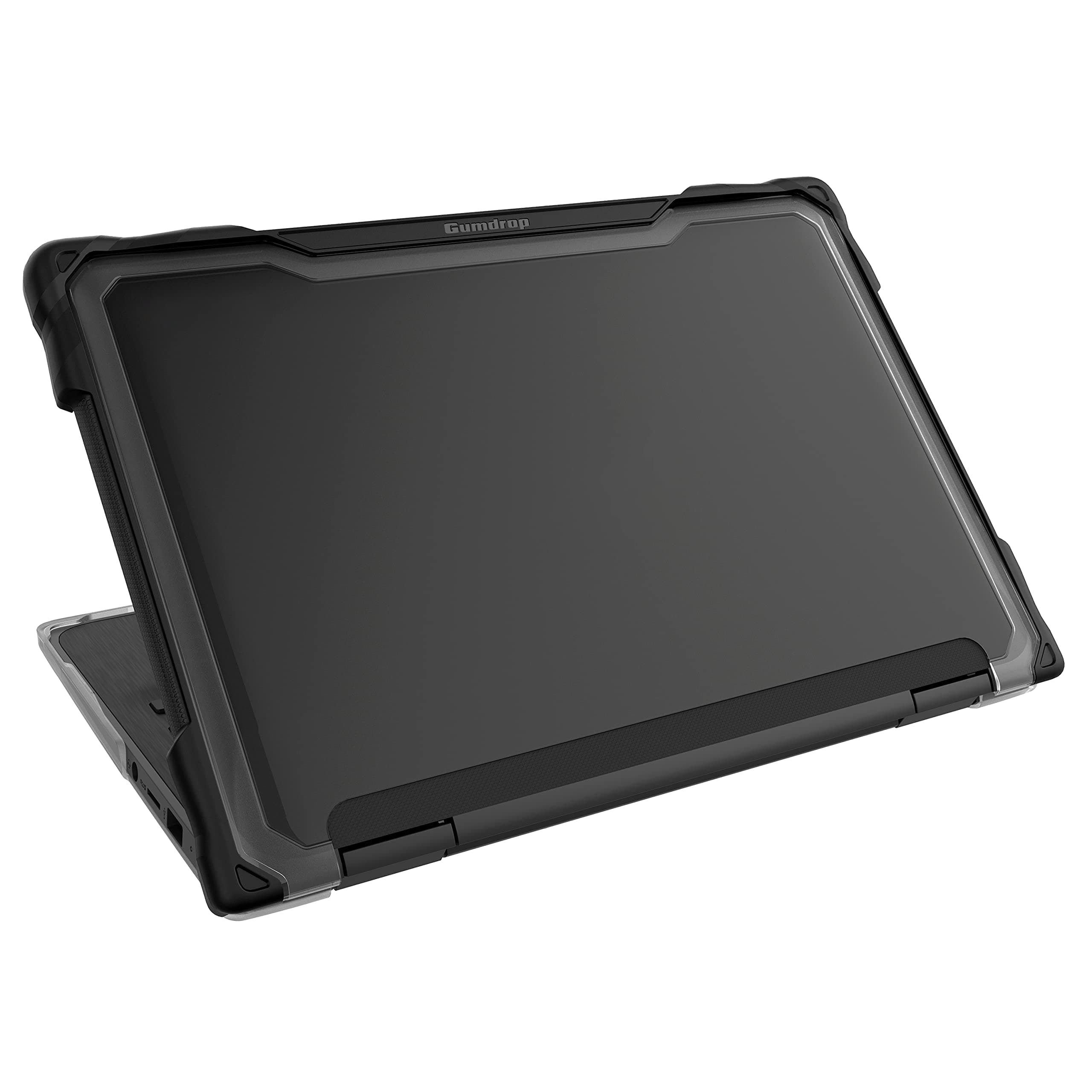 Gumdrop SlimTech Chromebook Case for 11.6 inch HP Chromebook x360 11MK G3 EE Mediatek|2-in-1. Protective Sleek Snap On Hard Shell Laptop Cover for Kids Students School Work Office - Black