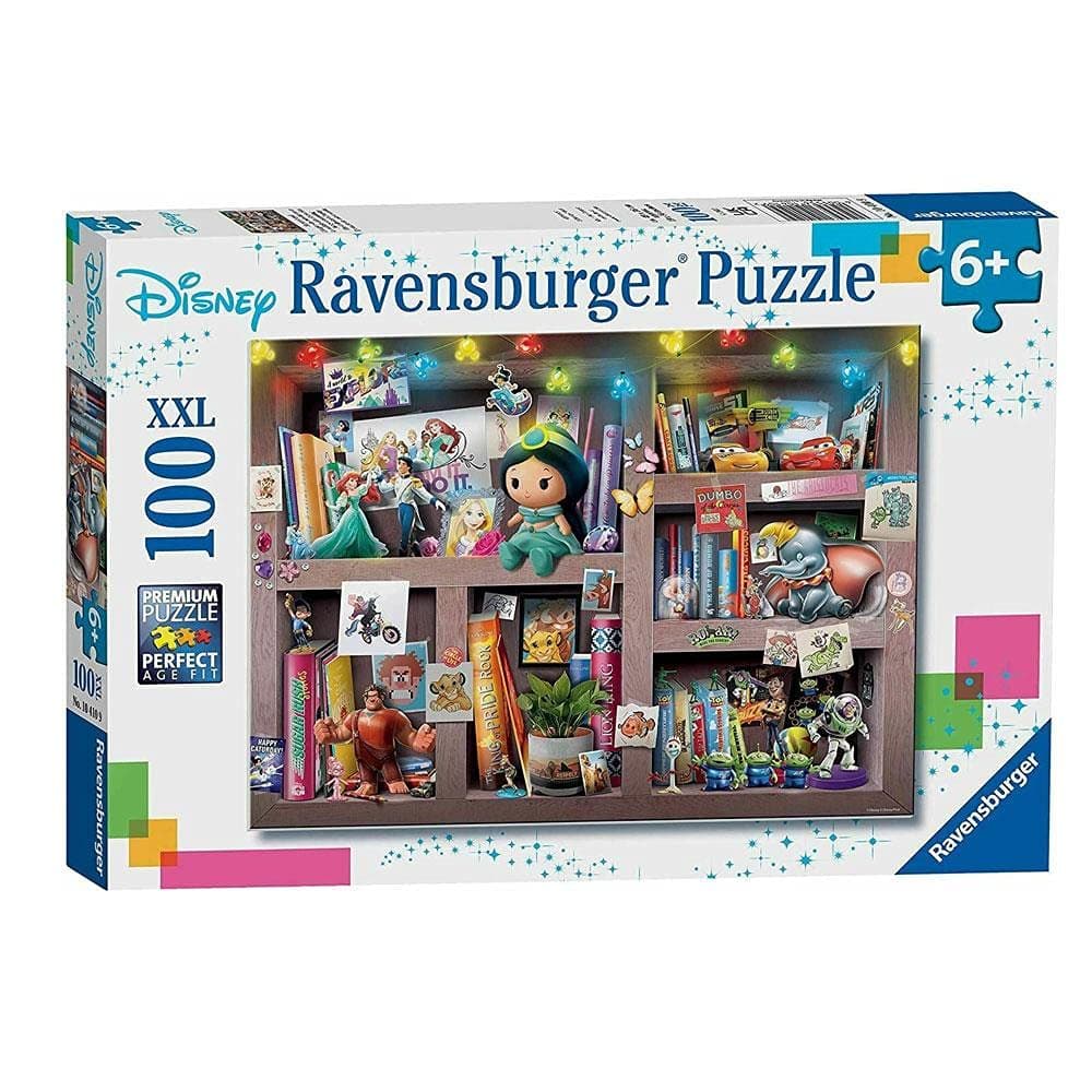 Disney Multicharacter XXL 100 Piece Jigsaw Puzzle for Kids - Every Piece is Unique, Pieces Fit Together Perfectly